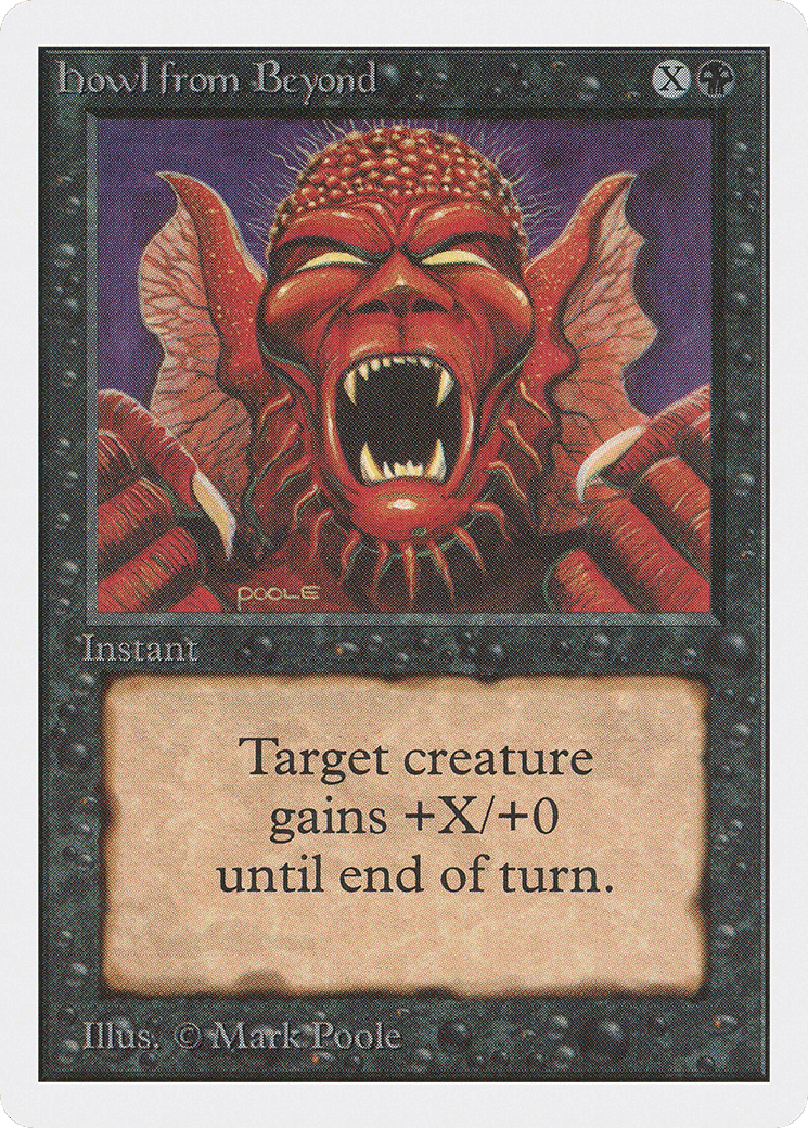 Howl from Beyond — Unlimited Edition — Magic: The Gathering