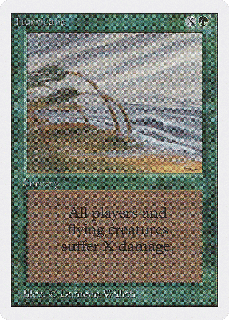 Hurricane — Unlimited Edition — Magic: The Gathering