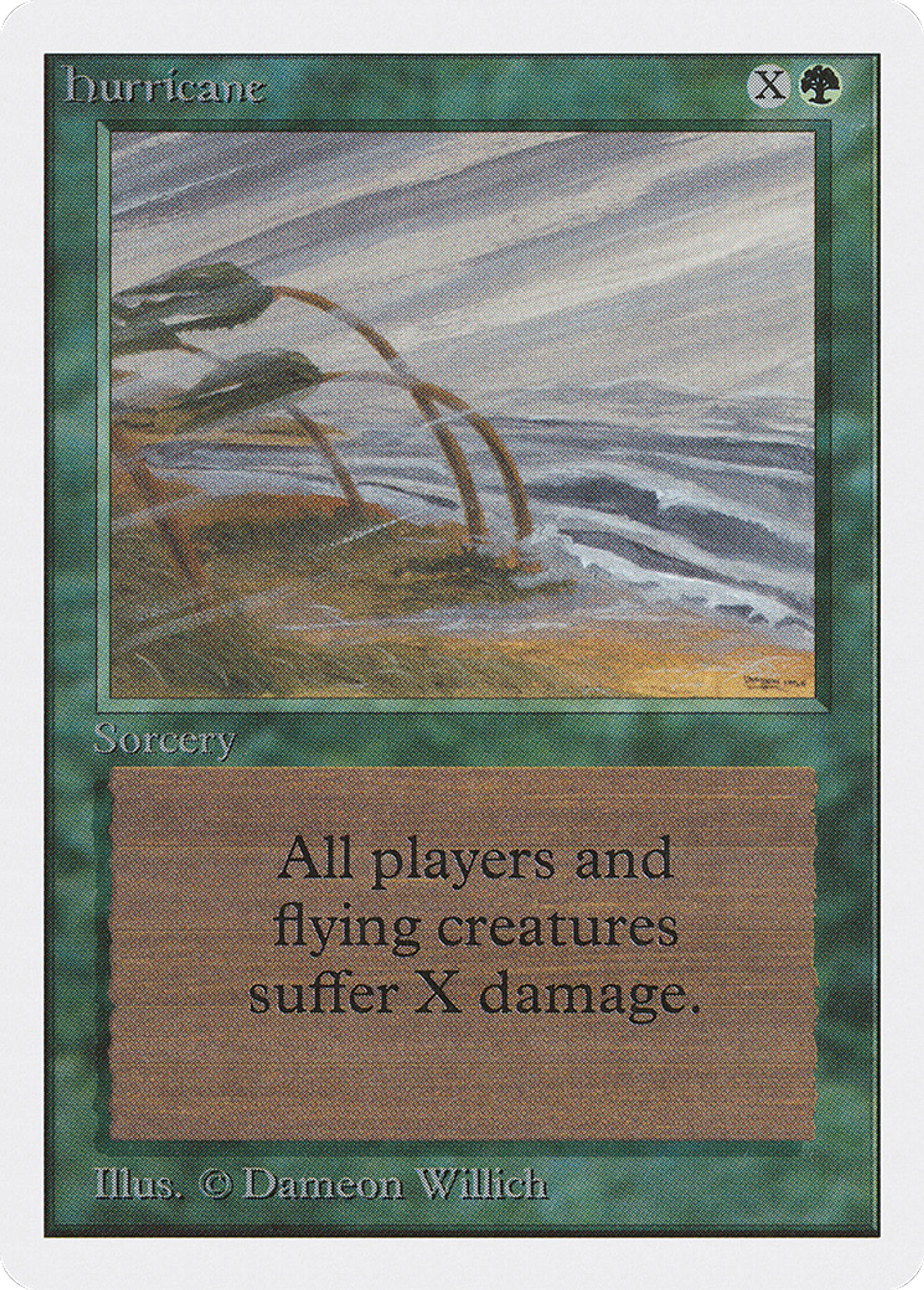 Hurricane — Unlimited Edition — Magic: The Gathering