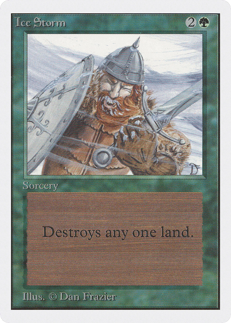 Ice Storm — Unlimited Edition — Magic: The Gathering