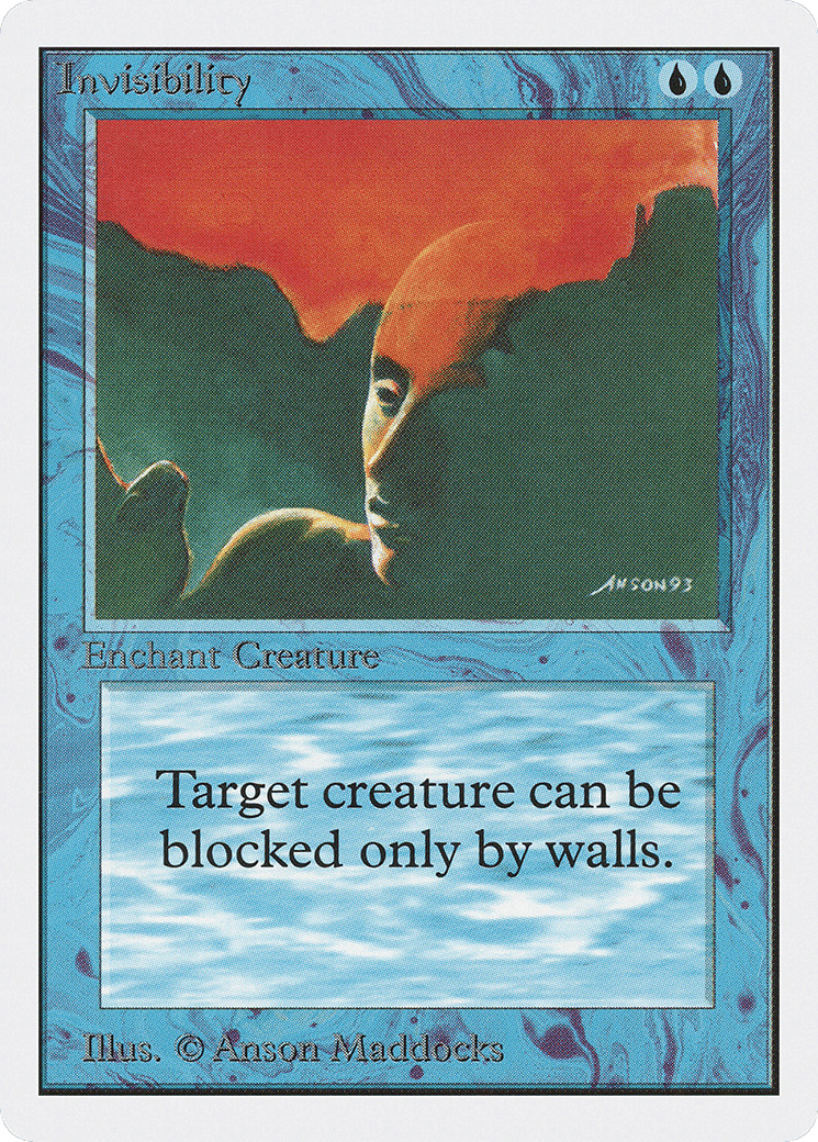 Invisibility — Unlimited Edition — Magic: The Gathering