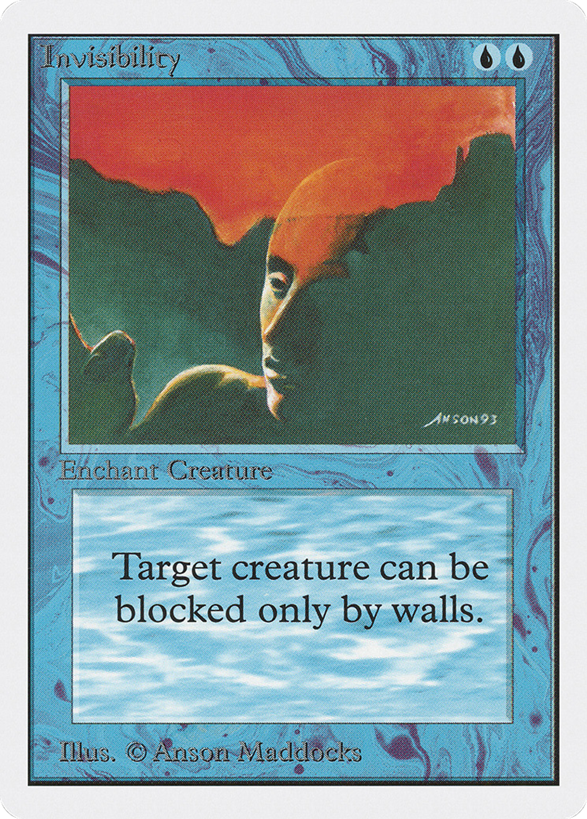 Invisibility — Unlimited Edition — Magic: The Gathering