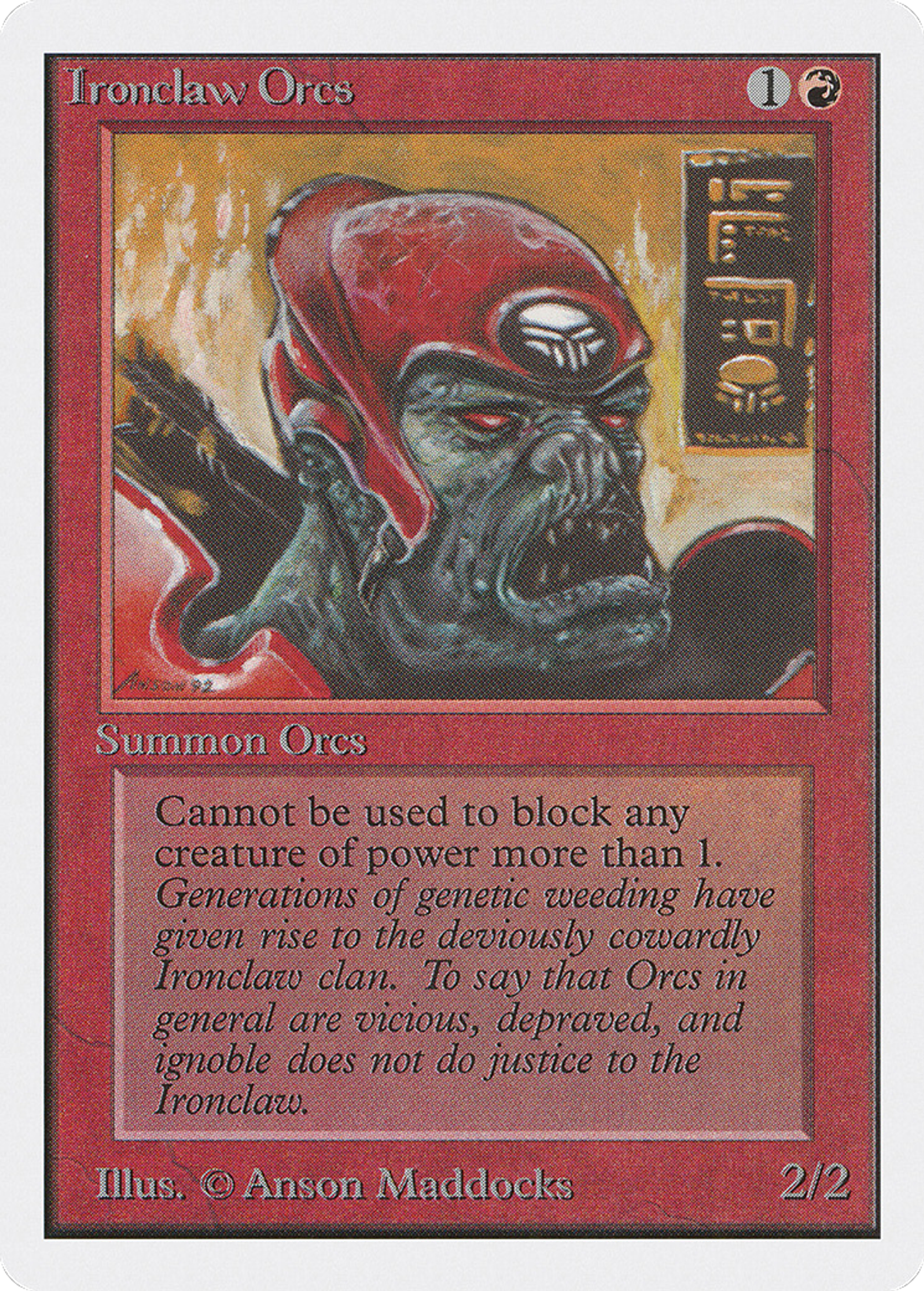Ironclaw Orcs — Unlimited Edition — Magic: The Gathering