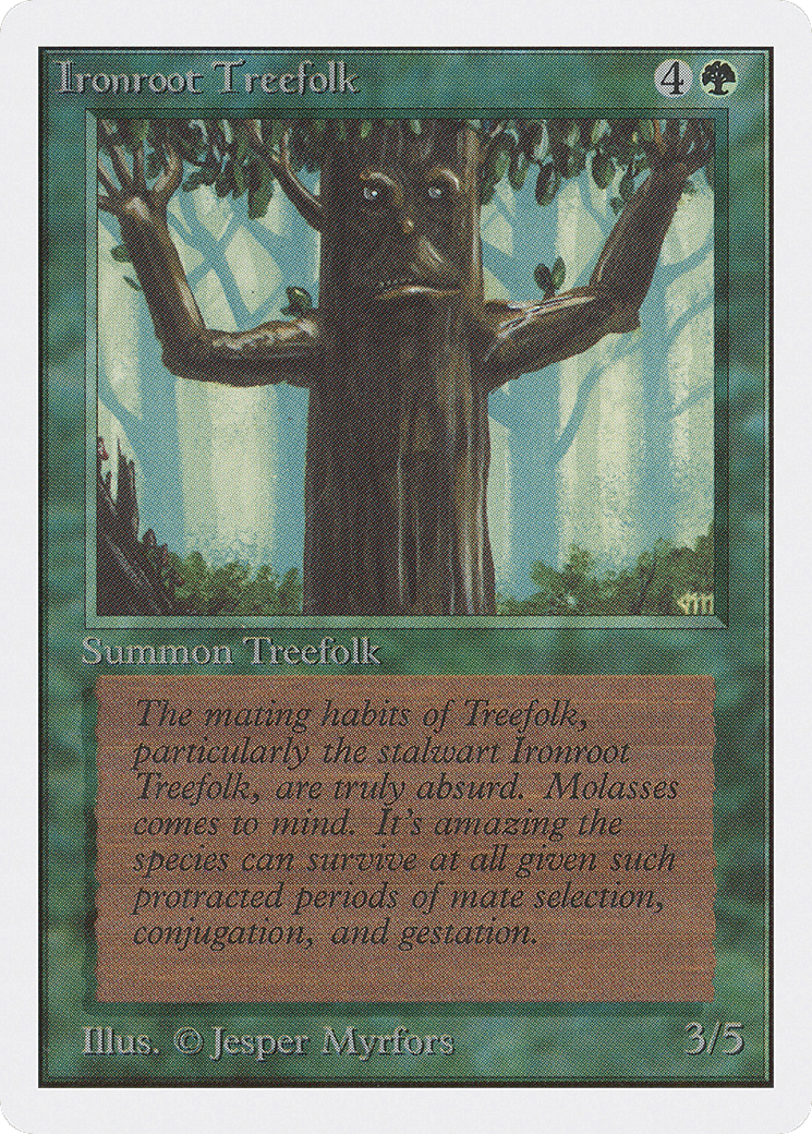 Ironroot Treefolk — Unlimited Edition — Magic: The Gathering