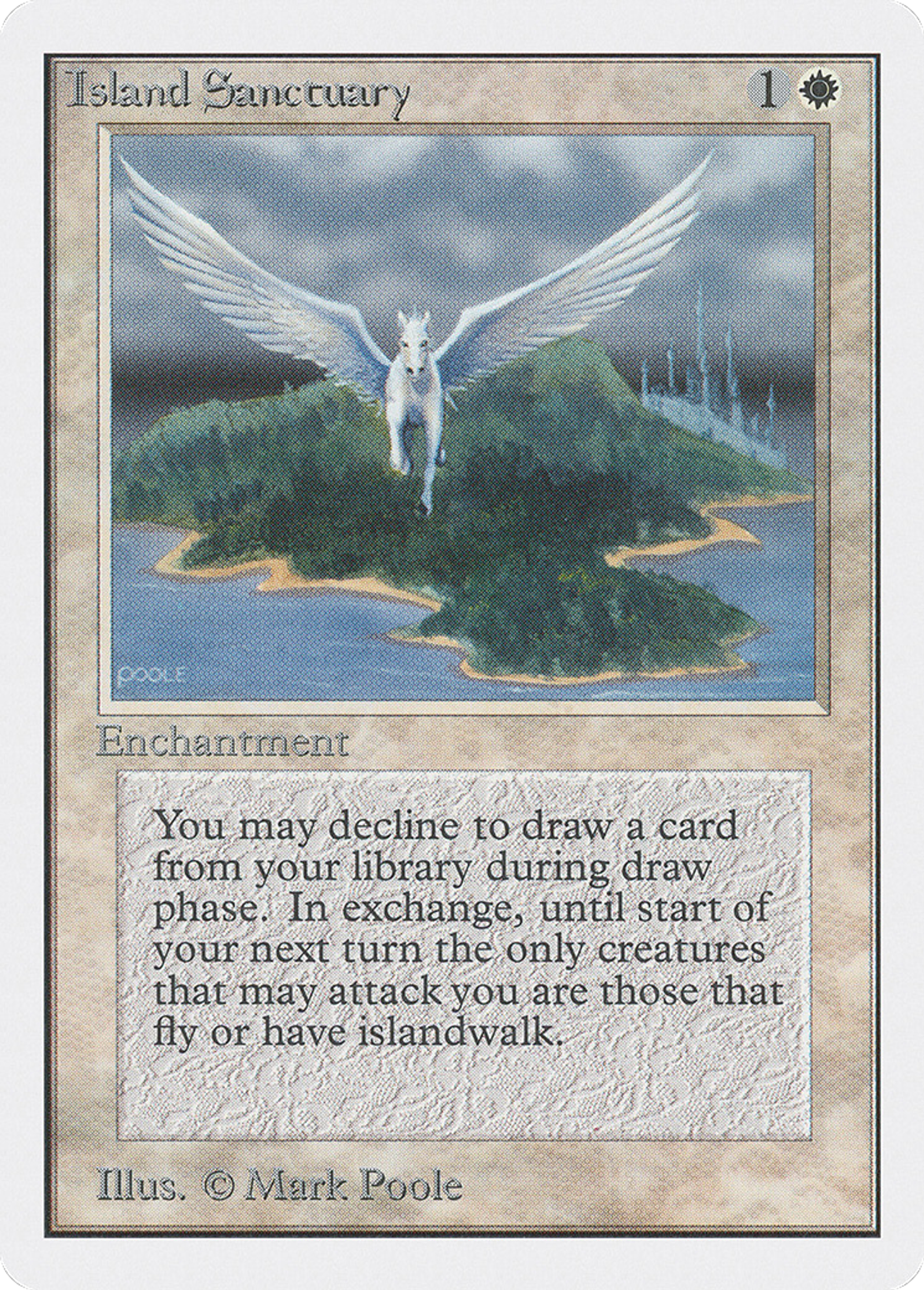 Island Sanctuary — Unlimited Edition — Magic: The Gathering
