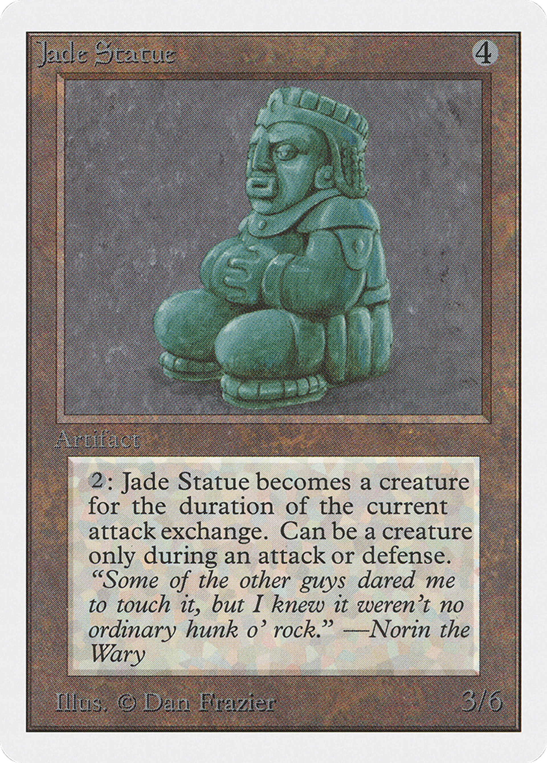 Jade Statue — Unlimited Edition — Magic: The Gathering