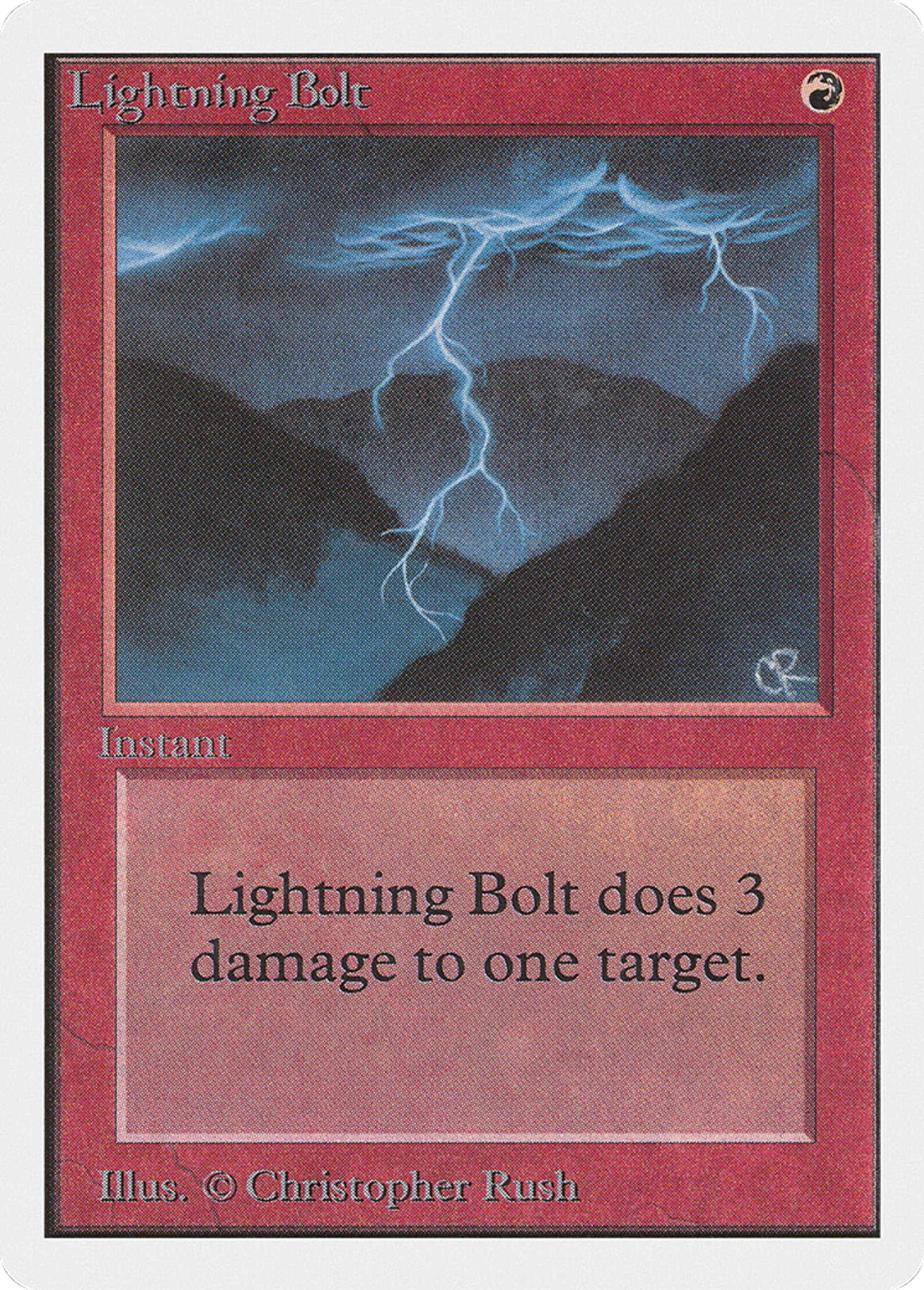 Lightning Bolt — Unlimited Edition — Magic: The Gathering