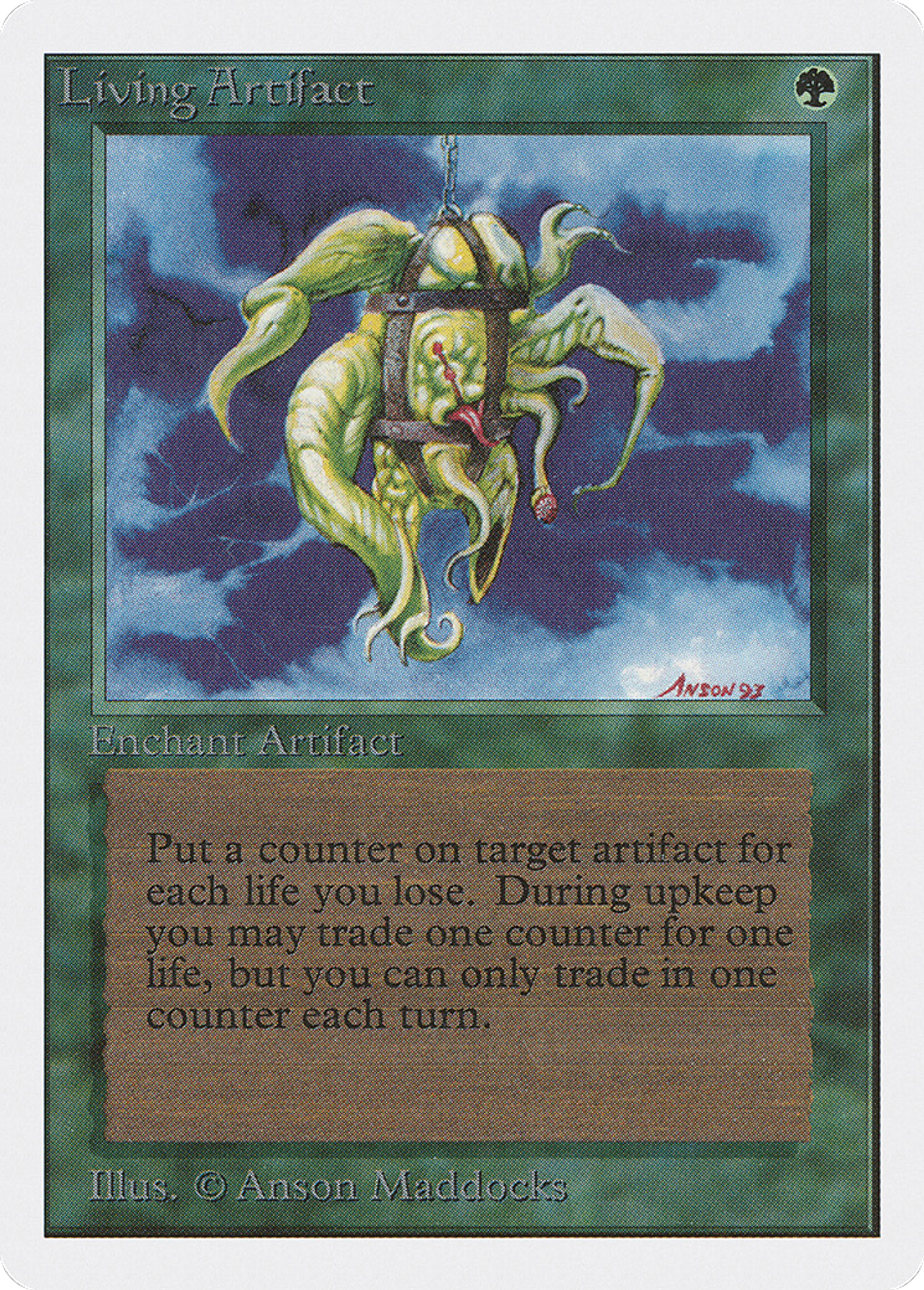 Living Artifact — Unlimited Edition — Magic: The Gathering