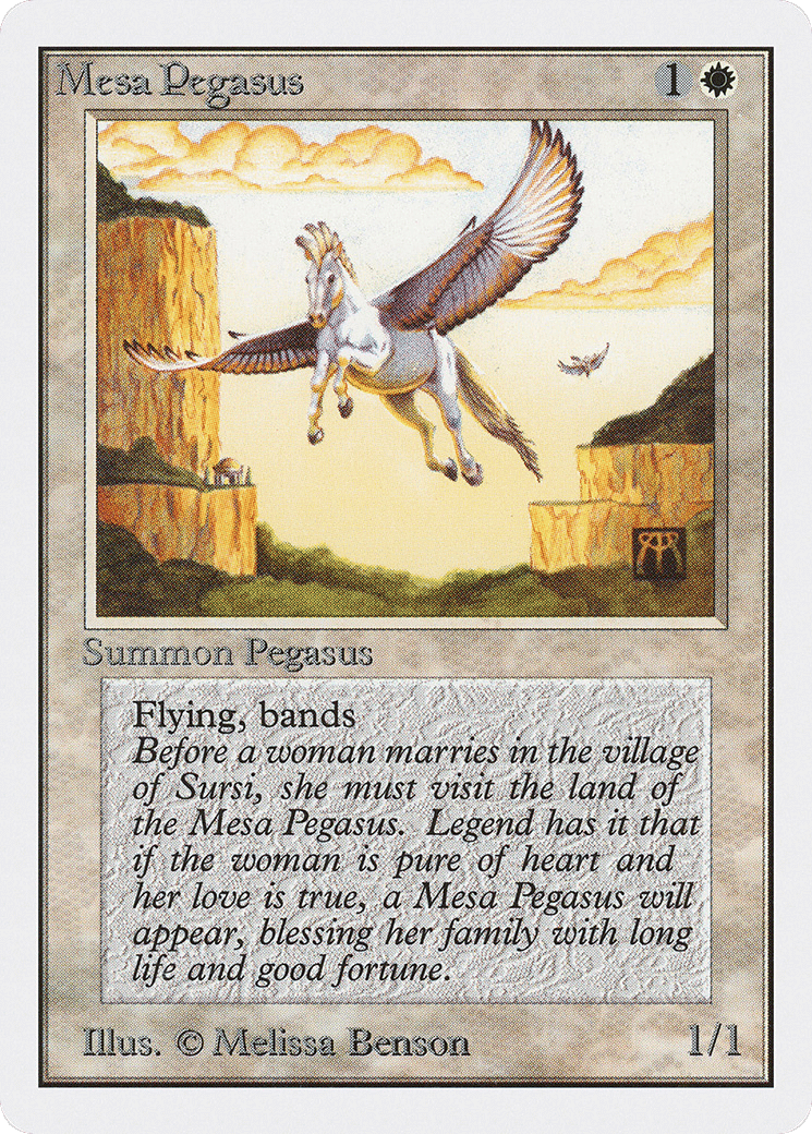Mesa Pegasus — Unlimited Edition — Magic: The Gathering