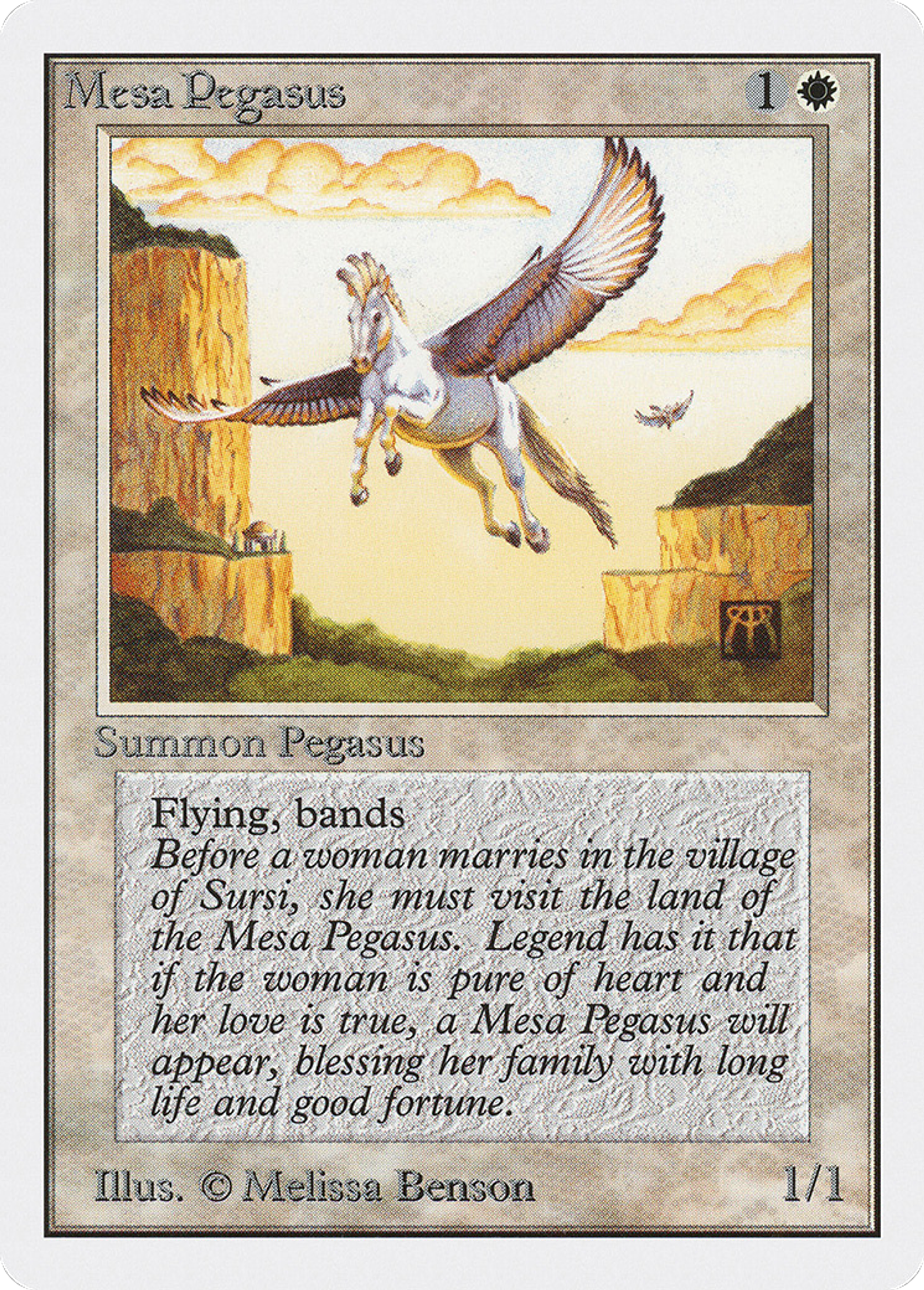 Mesa Pegasus — Unlimited Edition — Magic: The Gathering