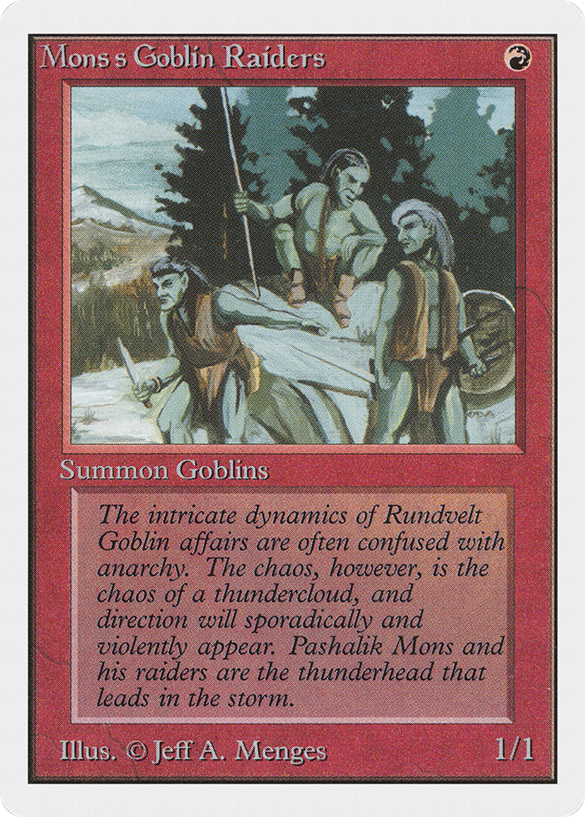 Mons's Goblin Raiders — Unlimited Edition — Magic: The Gathering