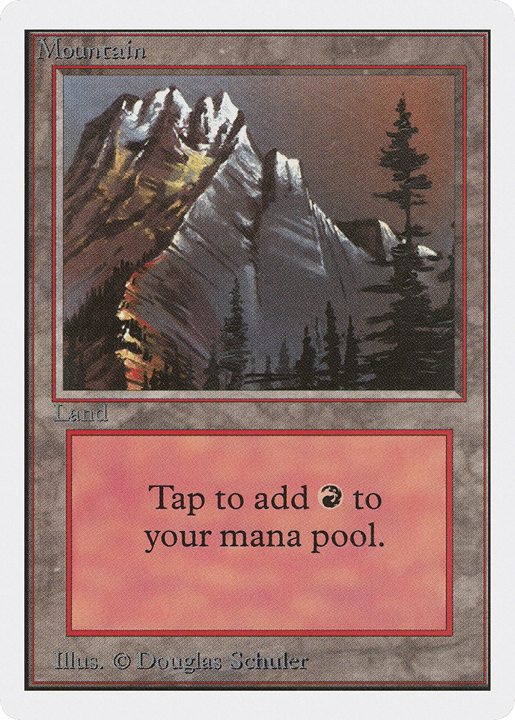 Mountain — Unlimited Edition — Magic: The Gathering