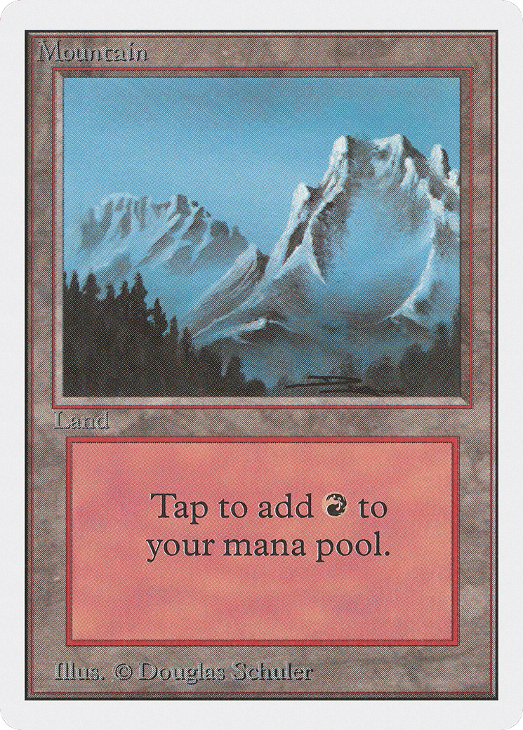 Mountain — Unlimited Edition — Magic: The Gathering