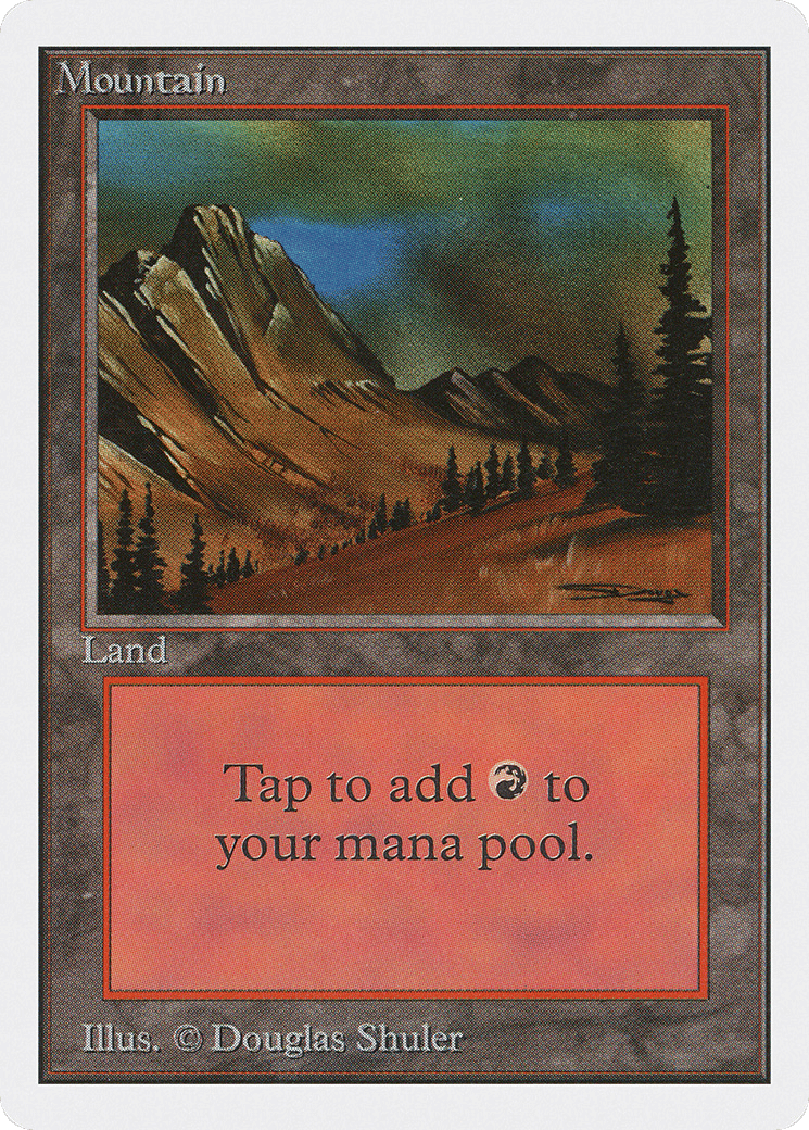 Mountain — Unlimited Edition — Magic: The Gathering
