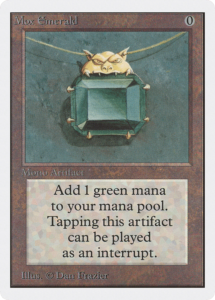 Mox Emerald — Unlimited Edition — Magic: The Gathering