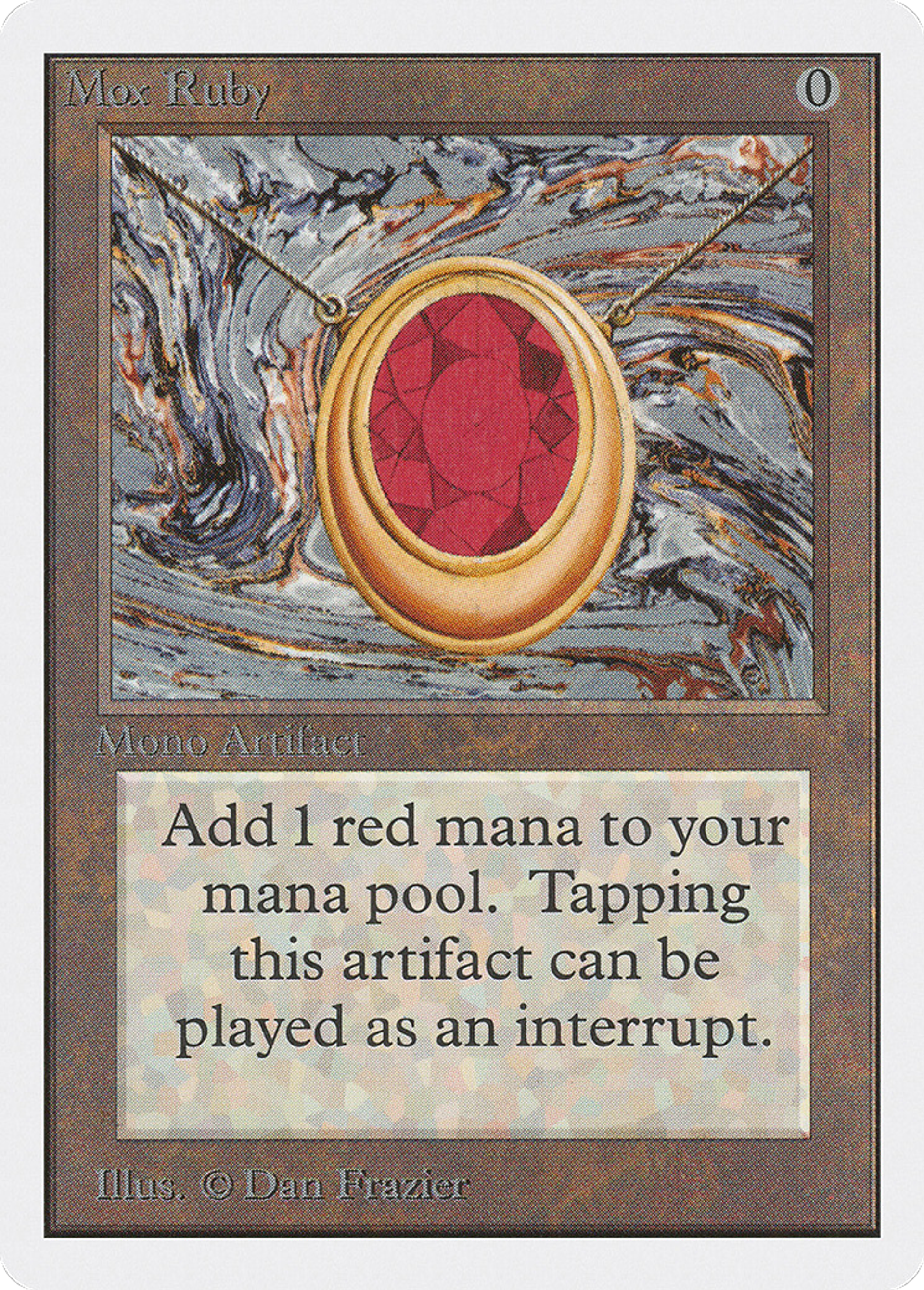 Mox Ruby — Unlimited Edition — Magic: The Gathering
