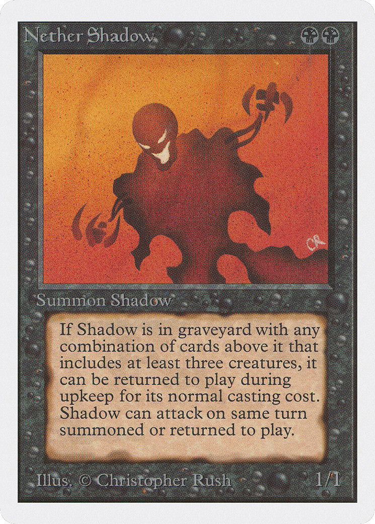 Nether Shadow — Unlimited Edition — Magic: The Gathering