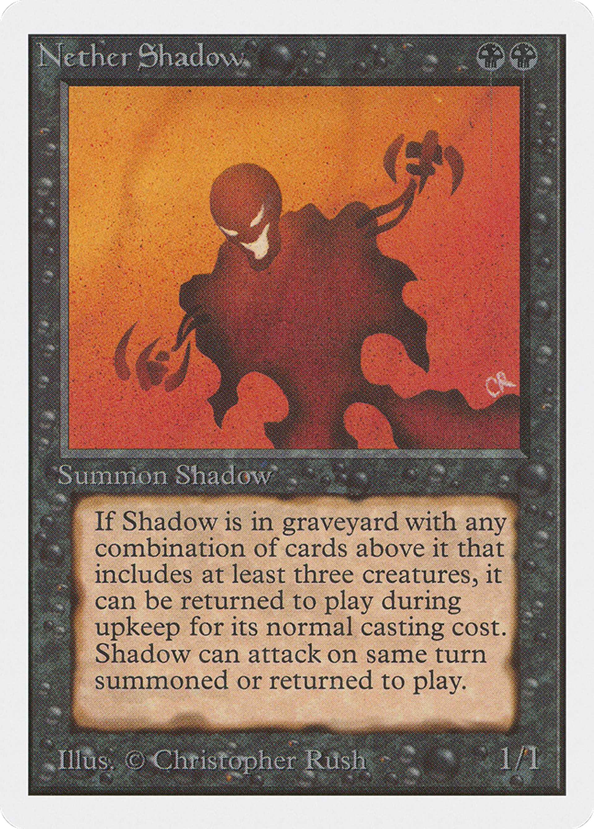 Nether Shadow — Unlimited Edition — Magic: The Gathering