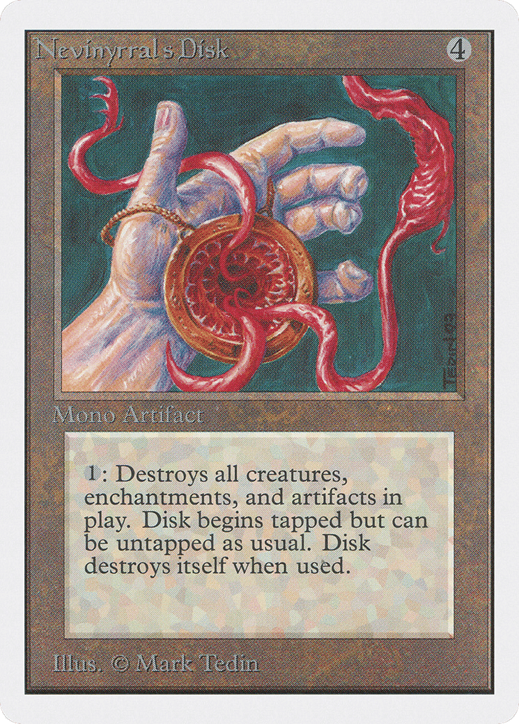 Nevinyrral's Disk — Unlimited Edition — Magic: The Gathering