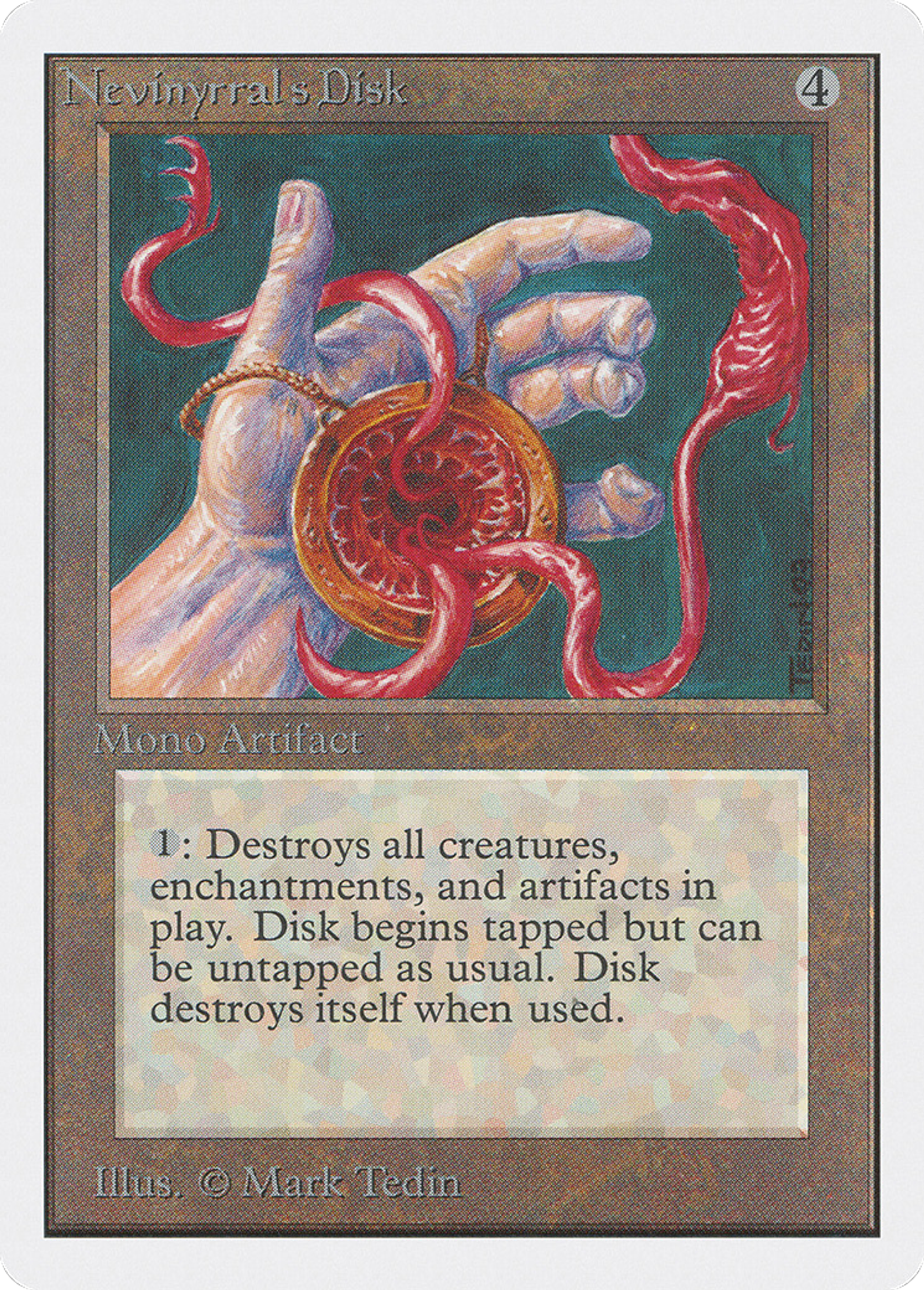 Nevinyrral's Disk — Unlimited Edition — Magic: The Gathering