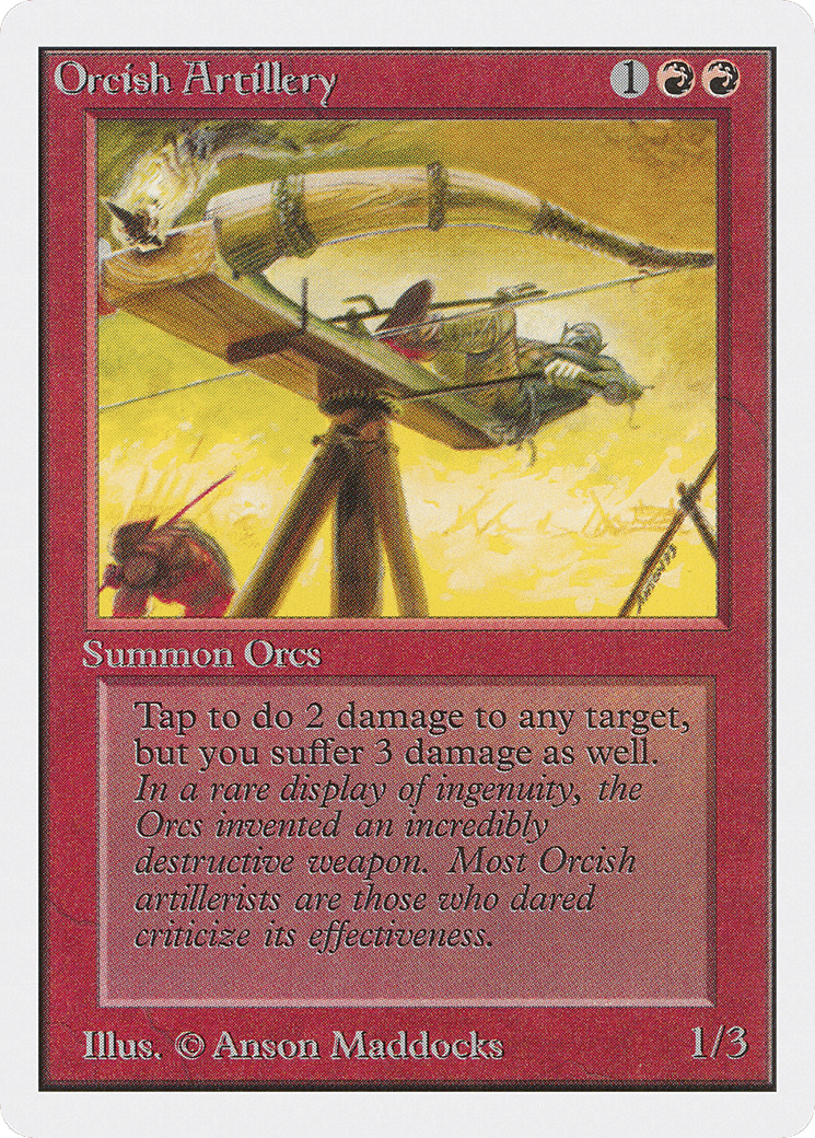Orcish Artillery — Unlimited Edition — Magic: The Gathering