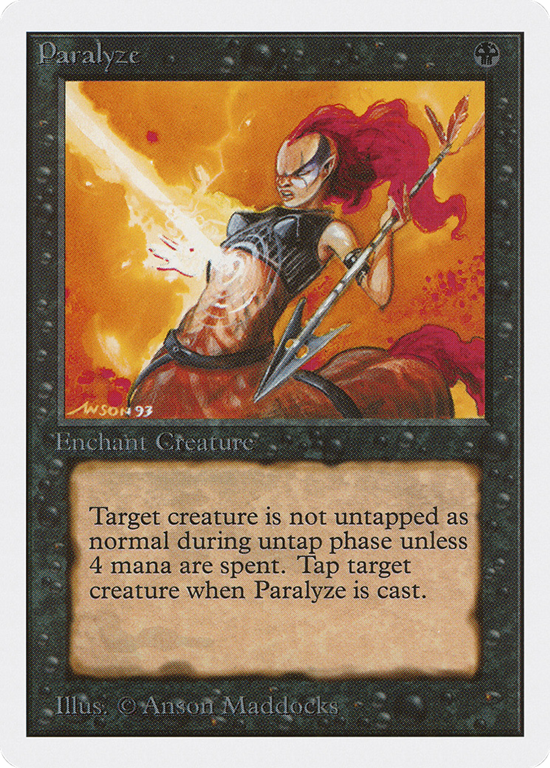 Paralyze — Unlimited Edition — Magic: The Gathering