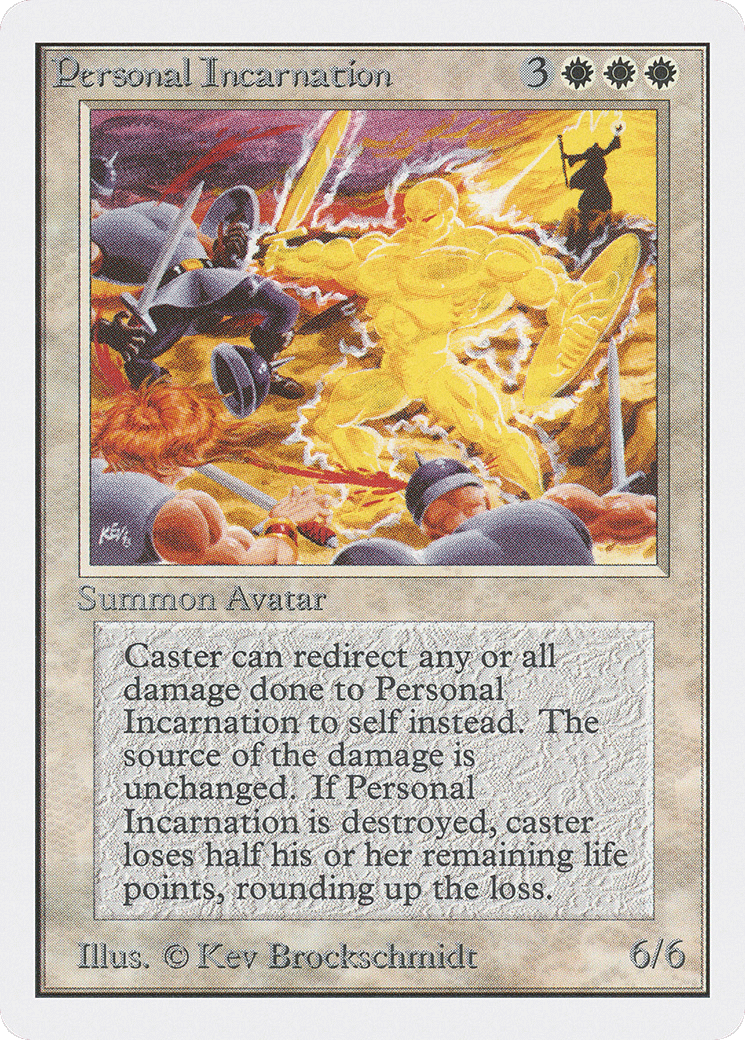 Personal Incarnation — Unlimited Edition — Magic: The Gathering
