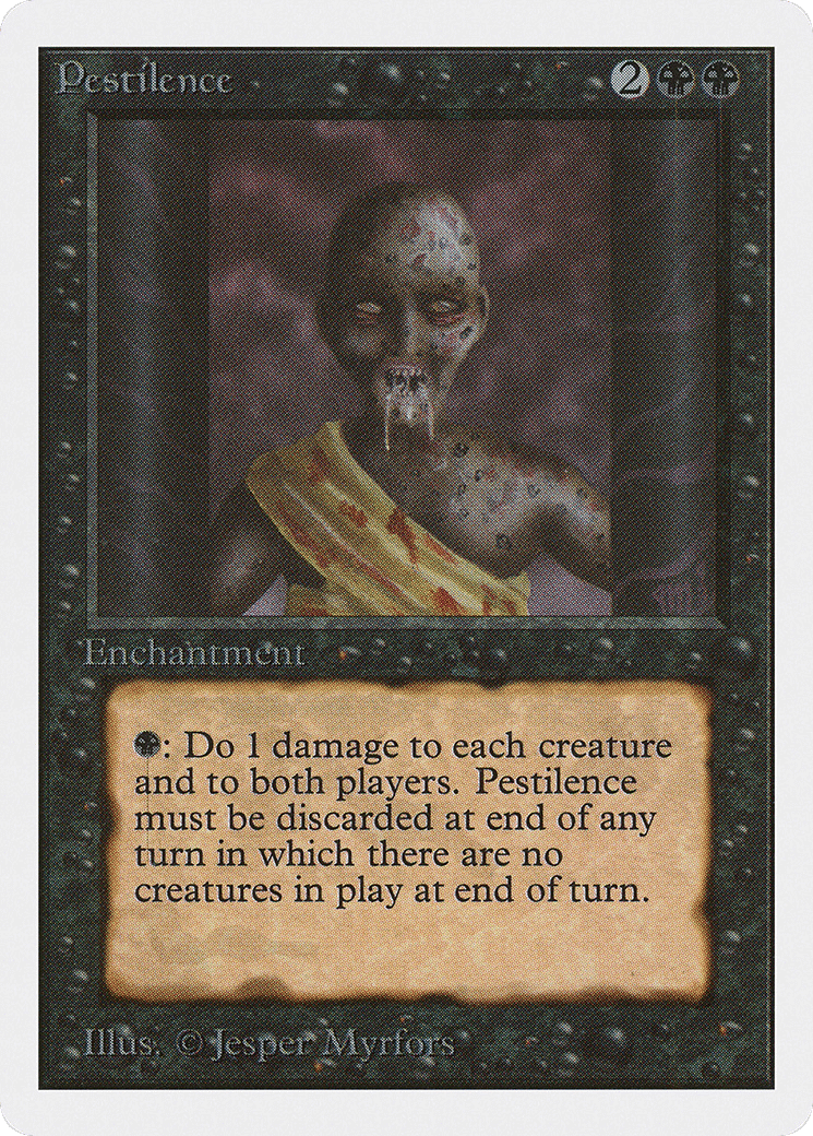 Pestilence — Unlimited Edition — Magic: The Gathering