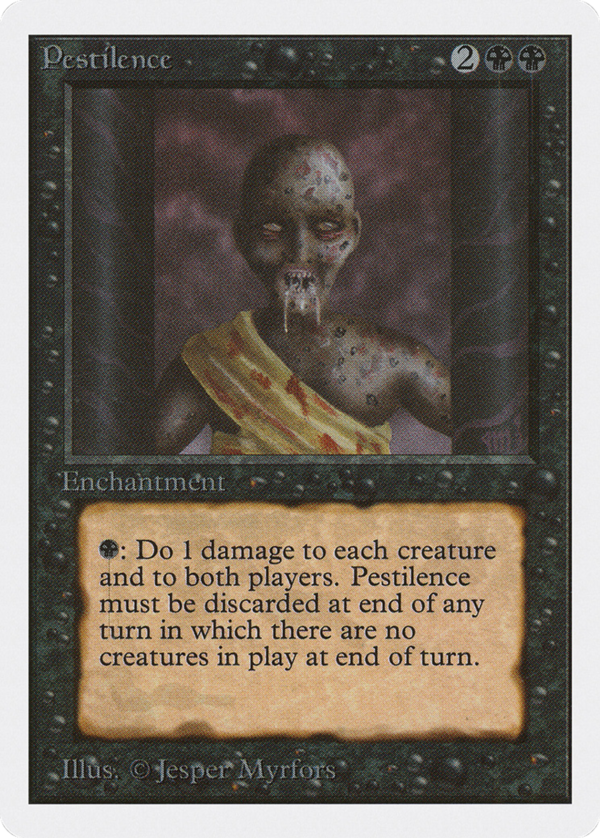 Pestilence — Unlimited Edition — Magic: The Gathering