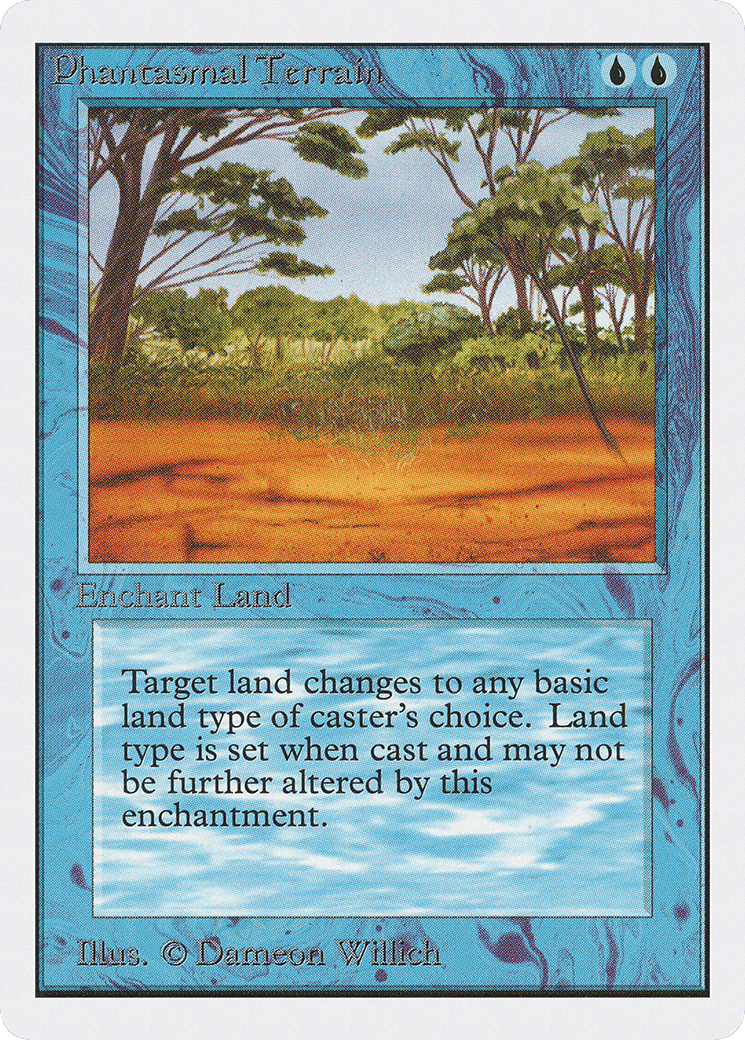 Phantasmal Terrain — Unlimited Edition — Magic: The Gathering