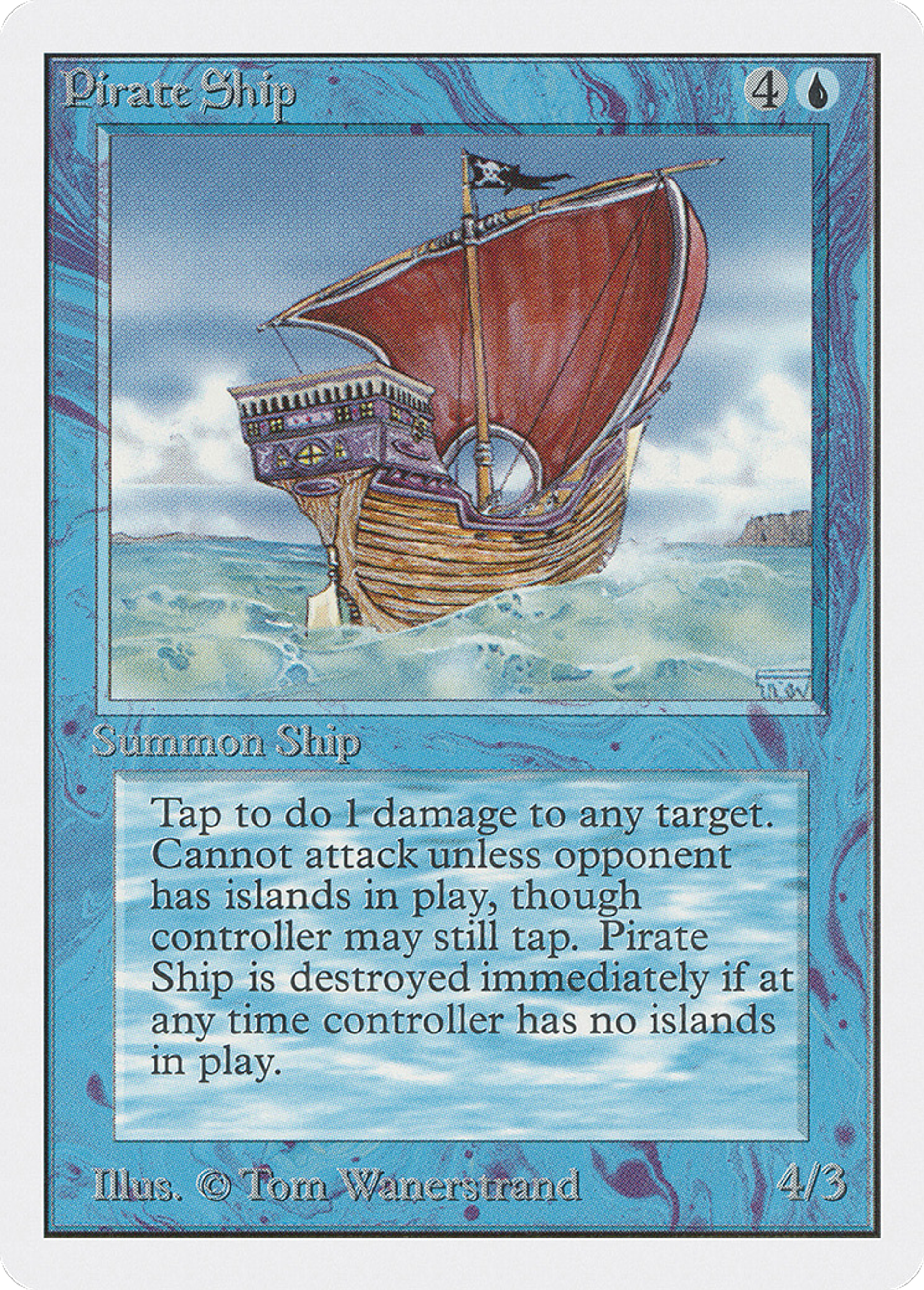 Pirate Ship — Unlimited Edition — Magic: The Gathering