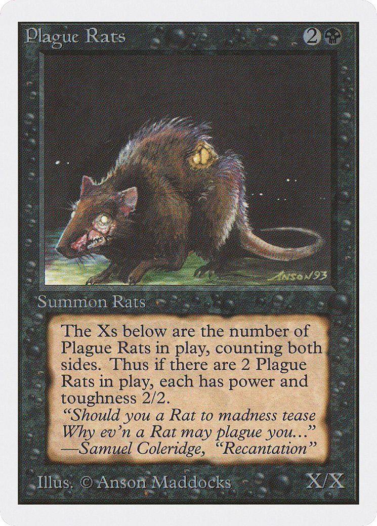 Rats de la peste — Unlimited Edition — Magic: The Gathering