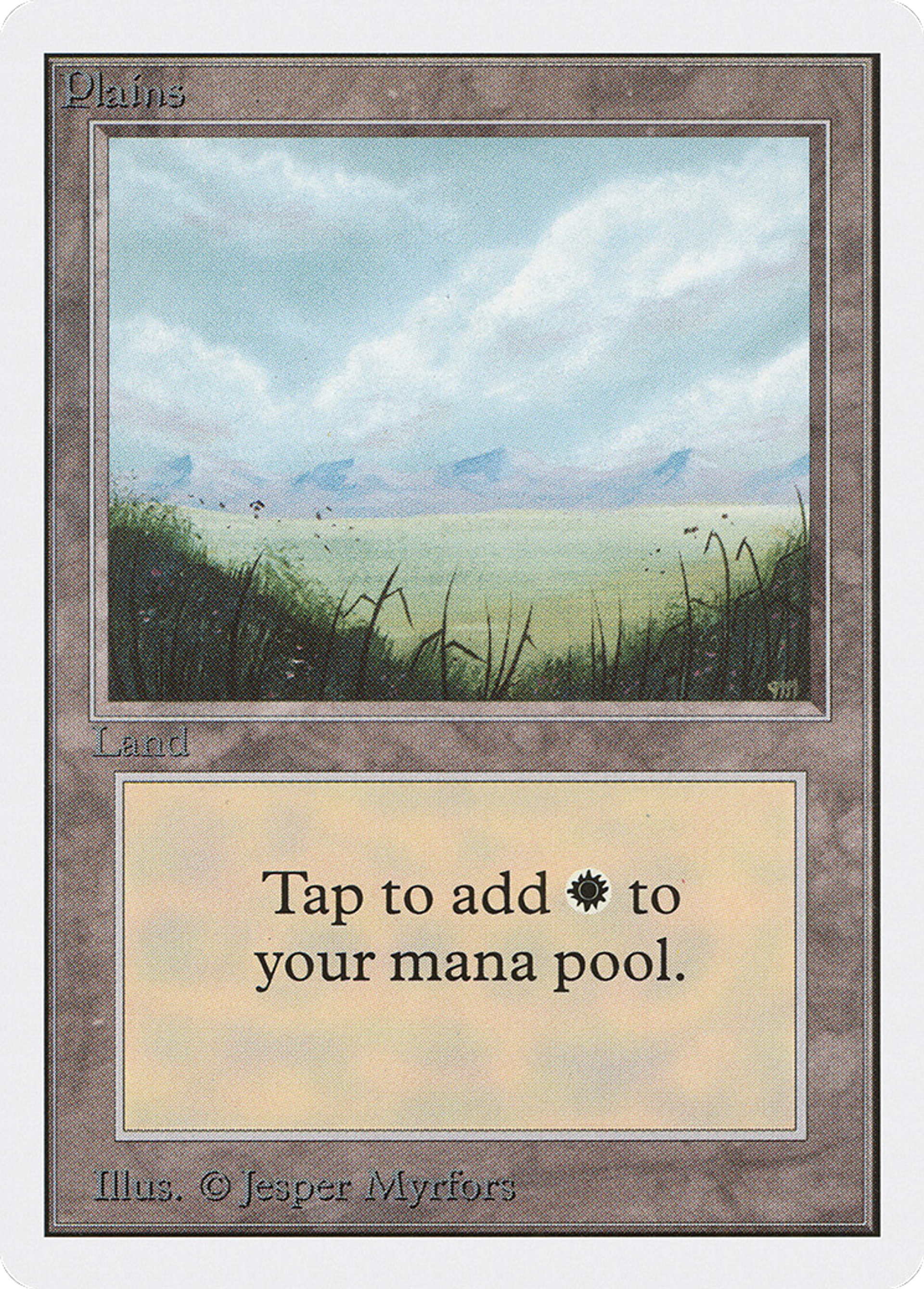Plains — Unlimited Edition — Magic: The Gathering