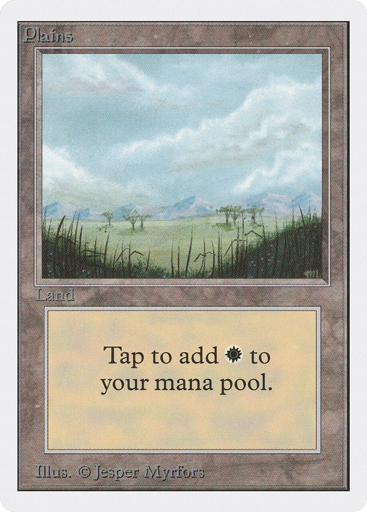 Plains — Unlimited Edition — Magic: The Gathering
