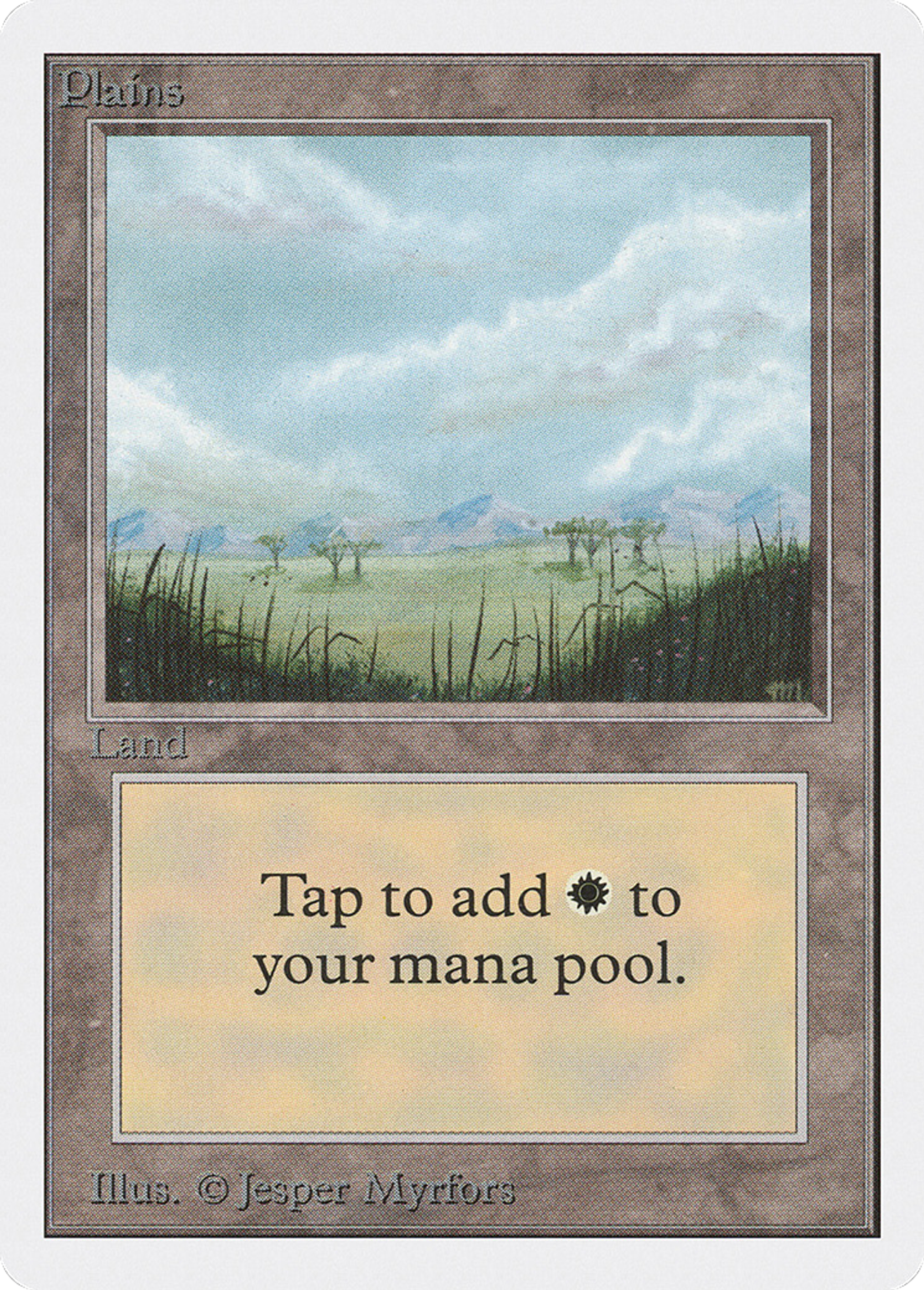 Plains — Unlimited Edition — Magic: The Gathering