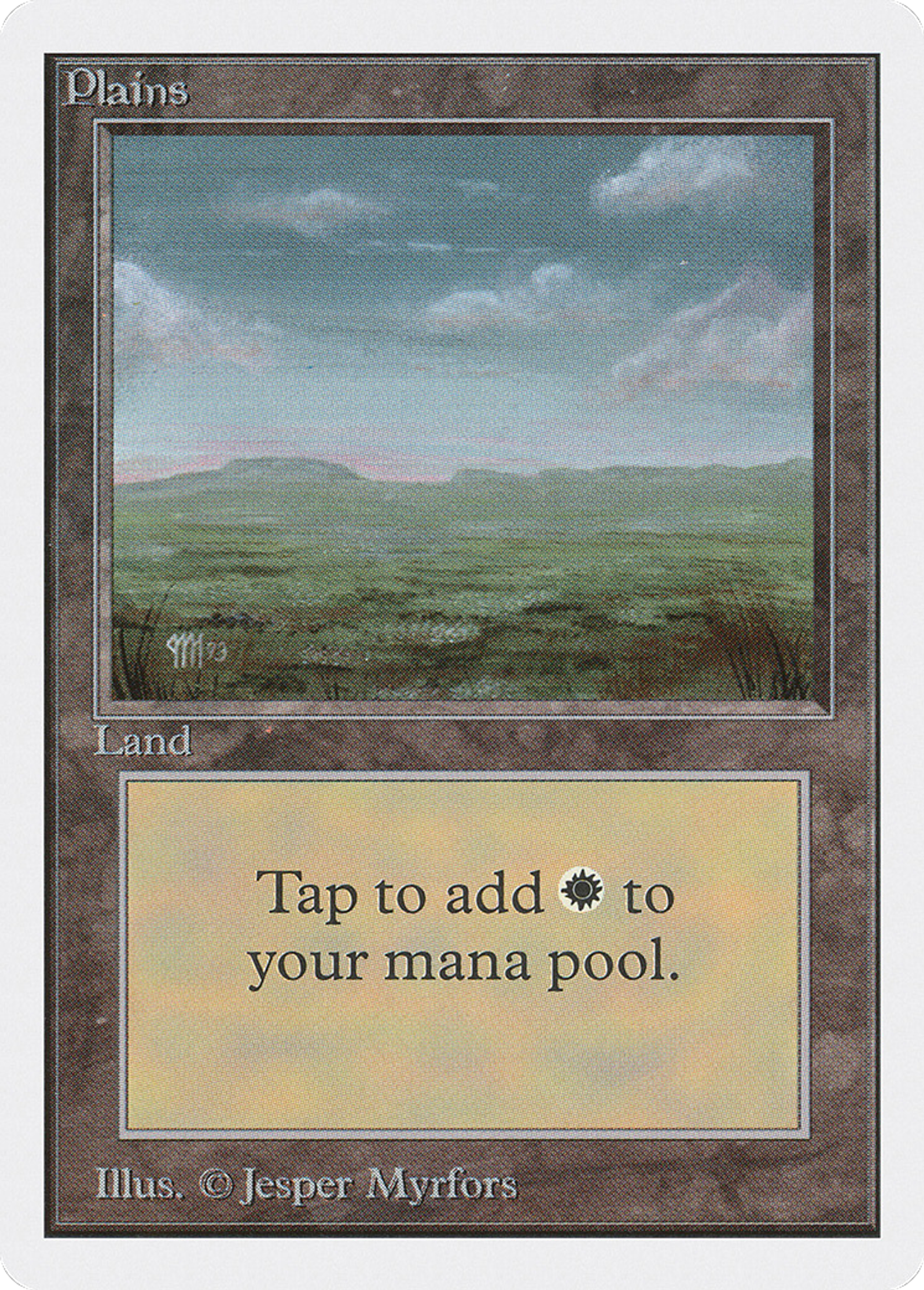 Plains — Unlimited Edition — Magic: The Gathering