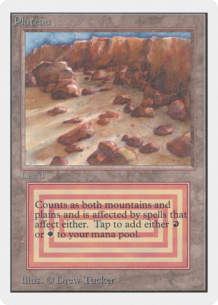 Plateau — Unlimited Edition — Magic: The Gathering
