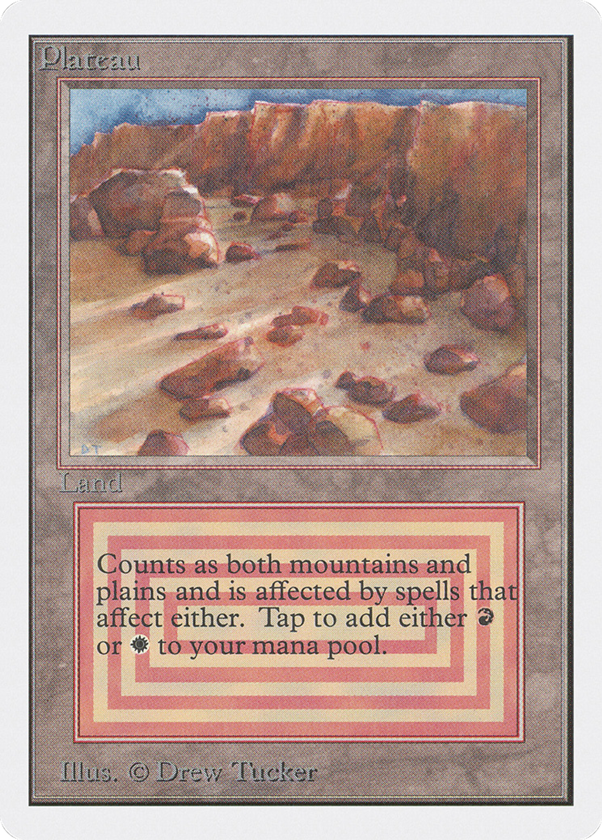 Plateau — Unlimited Edition — Magic: The Gathering