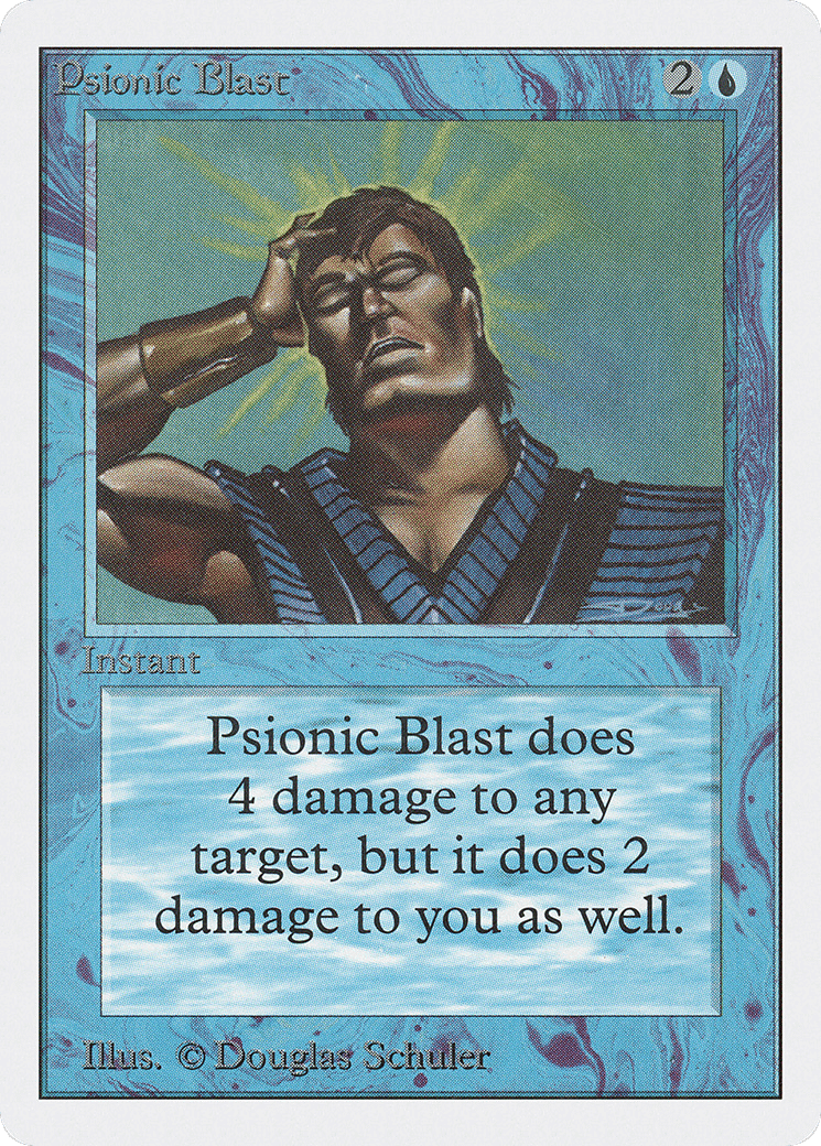 Psionic Blast — Unlimited Edition — Magic: The Gathering