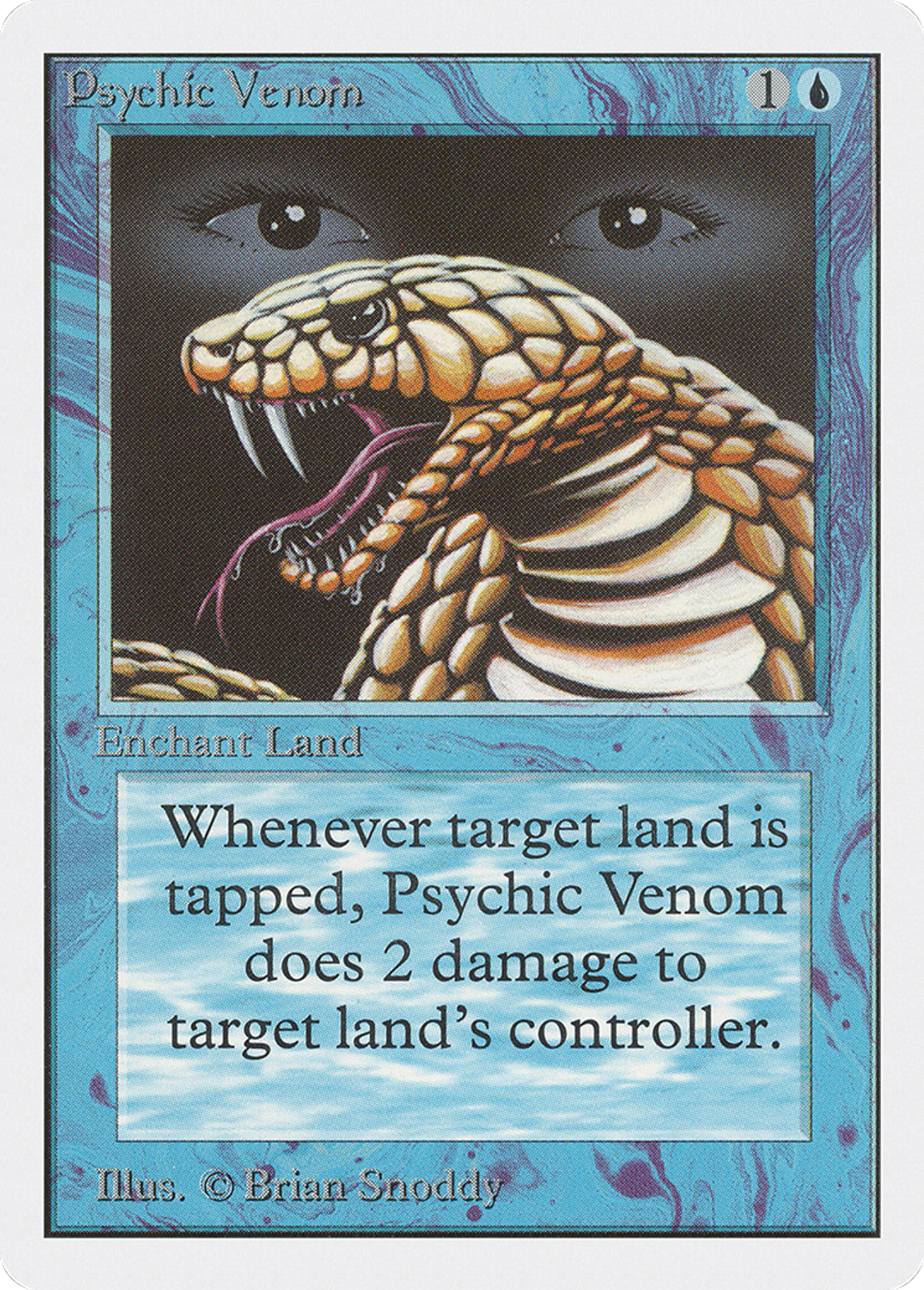 Psychic Venom — Unlimited Edition — Magic: The Gathering