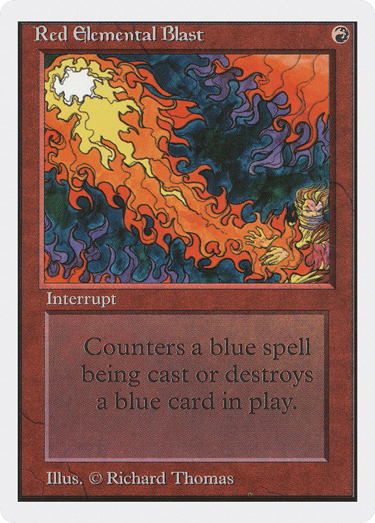 Red Elemental Blast — Unlimited Edition — Magic: The Gathering