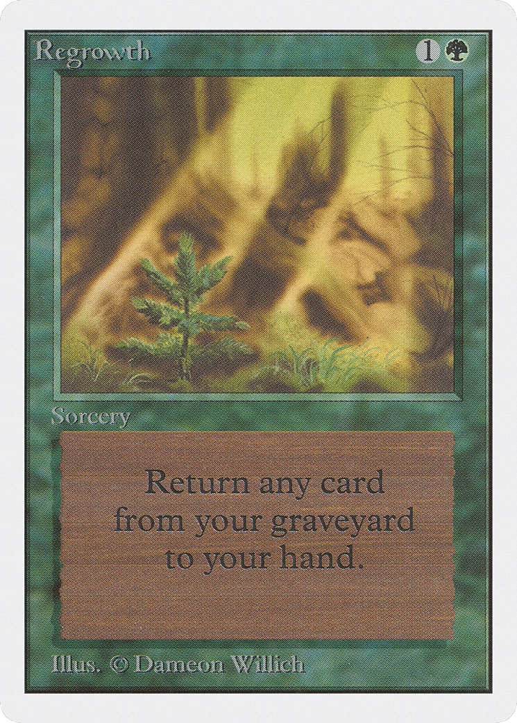 Regrowth — Unlimited Edition — Magic: The Gathering