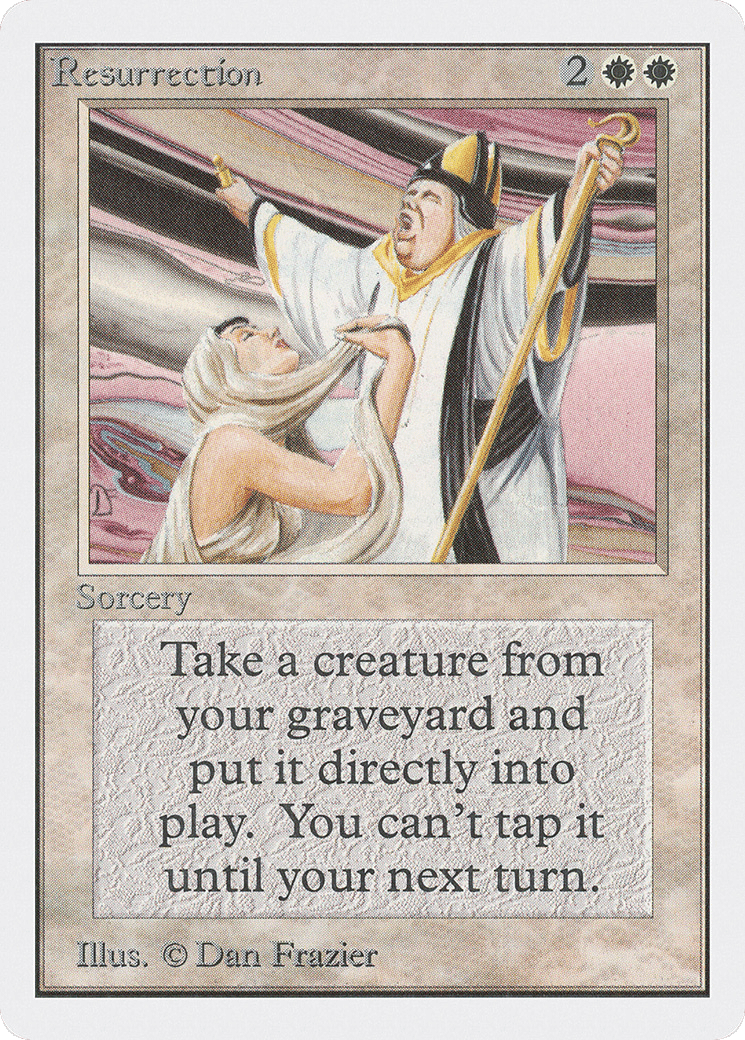 Resurrection — Unlimited Edition — Magic: The Gathering