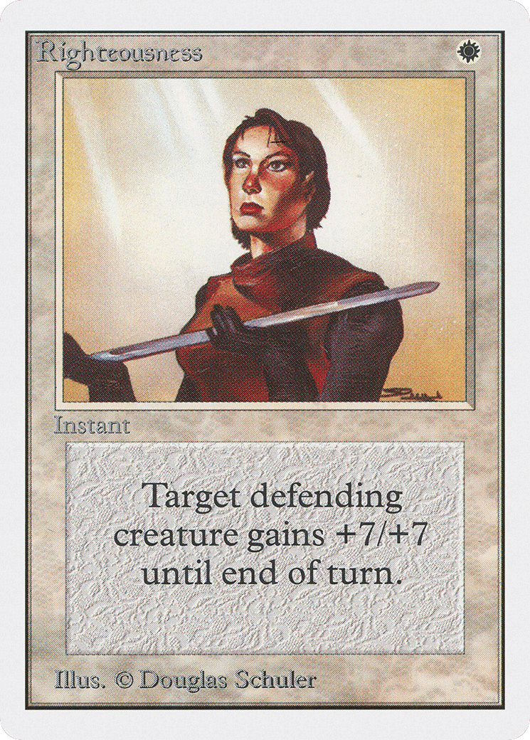 Righteousness — Unlimited Edition — Magic: The Gathering