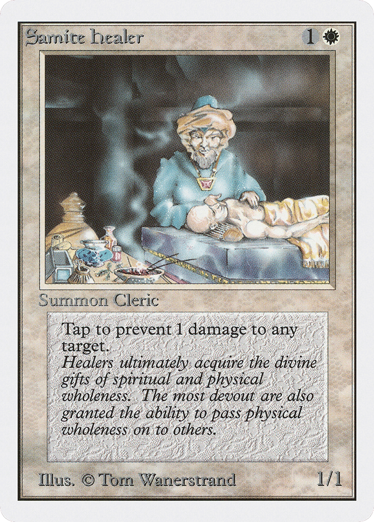 Samite Healer — Unlimited Edition — Magic: The Gathering