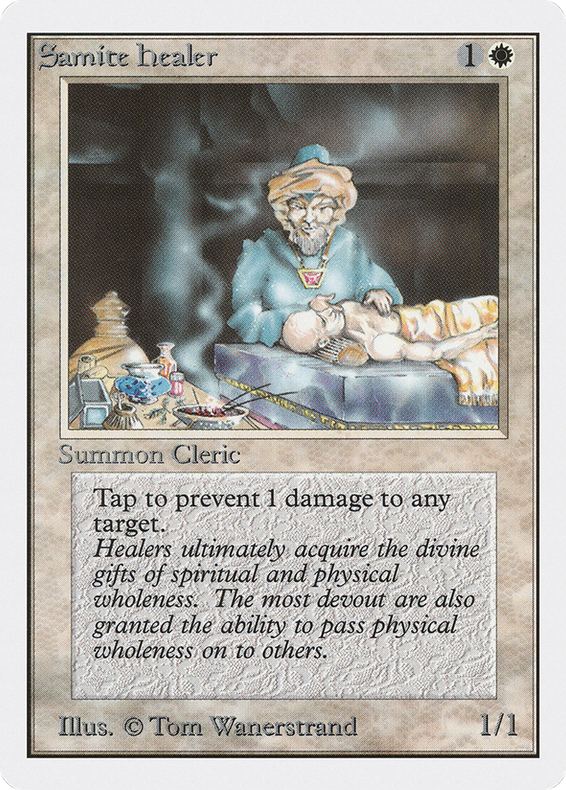 Samite Healer — Unlimited Edition — Magic: The Gathering