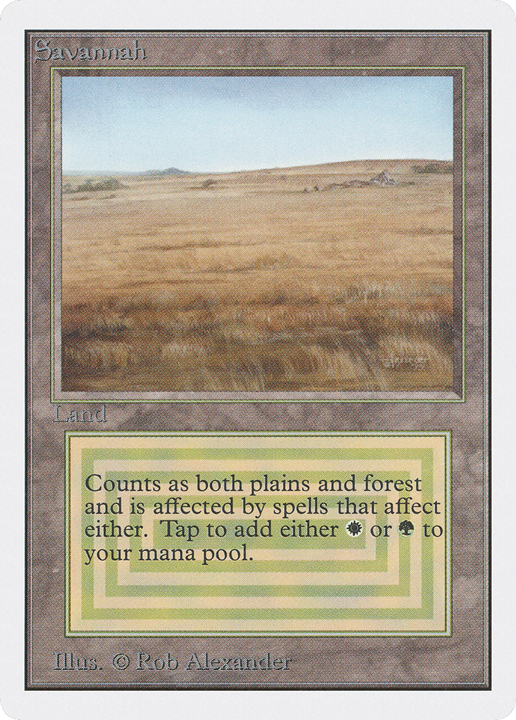 Savannah — Unlimited Edition — Magic: The Gathering
