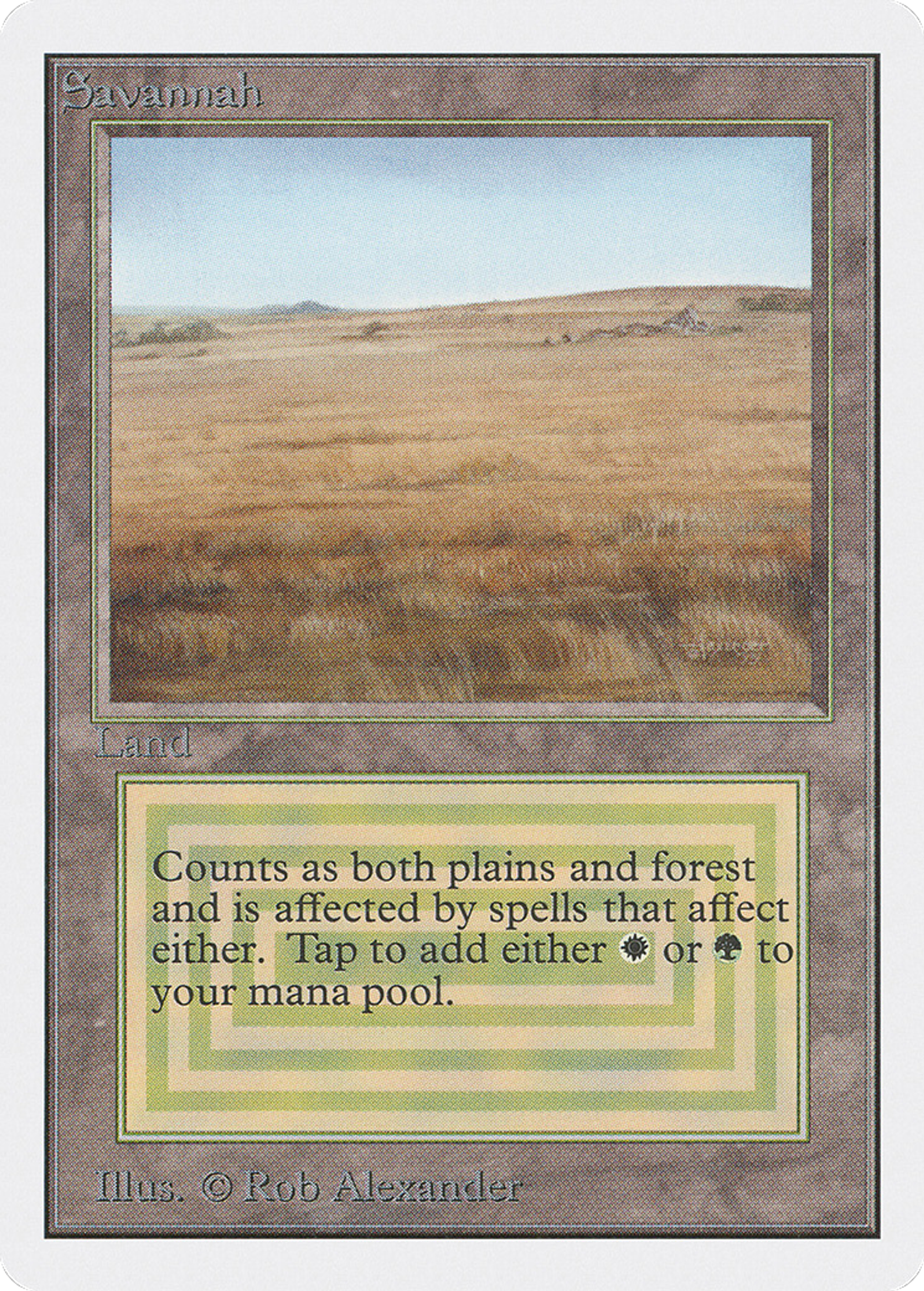 Savannah — Unlimited Edition — Magic: The Gathering