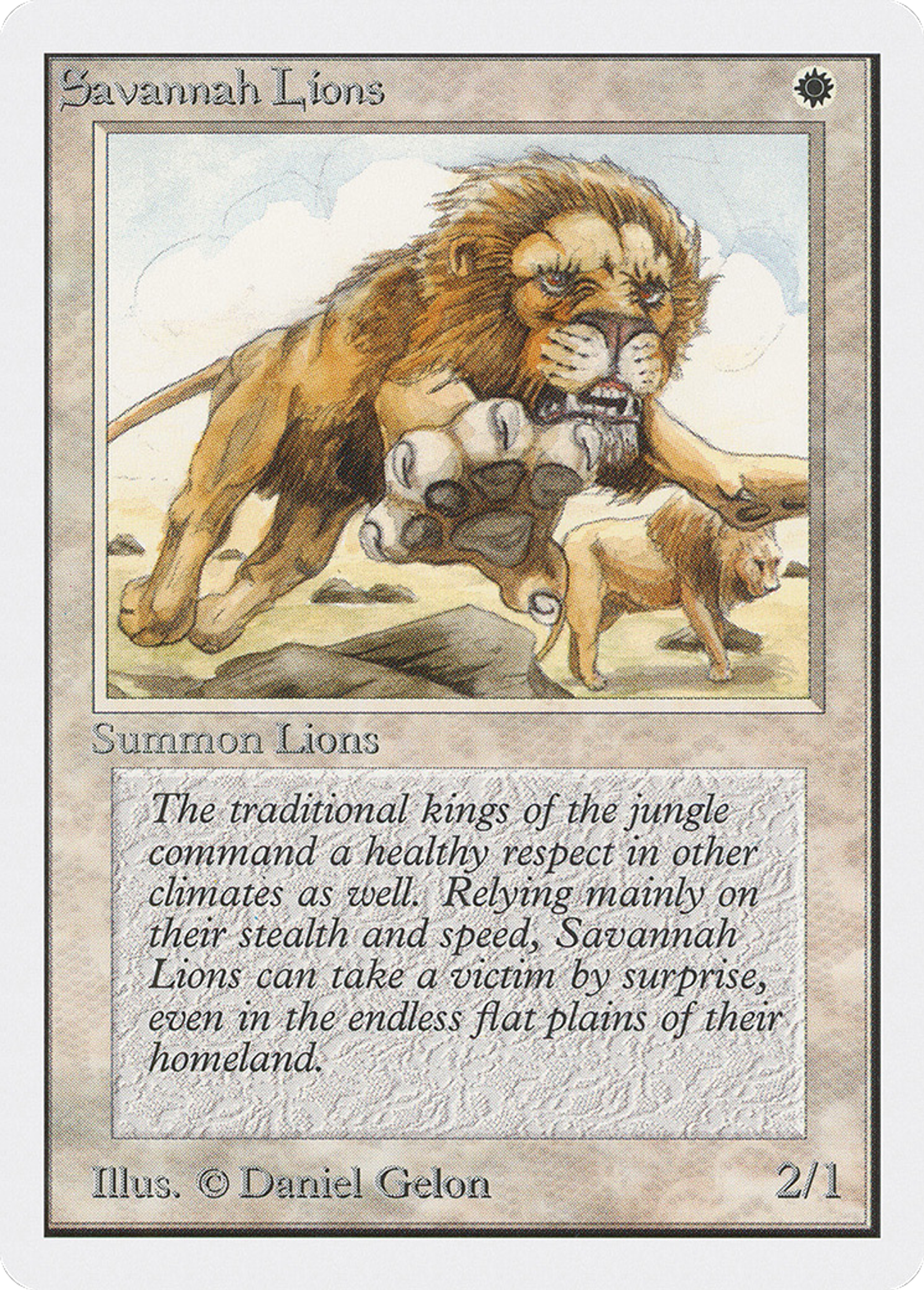 Savannah Lions — Unlimited Edition — Magic: The Gathering