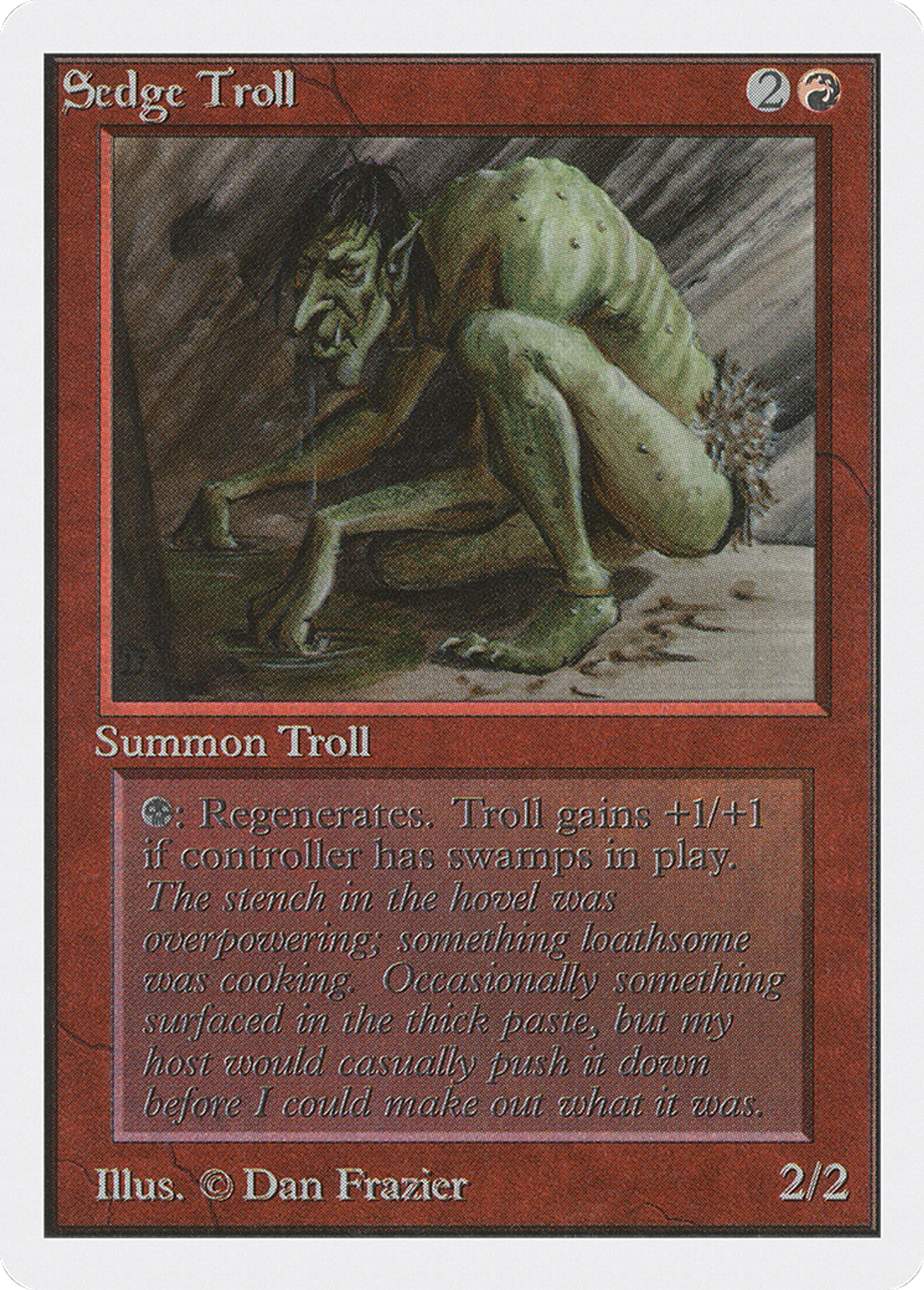 Sedge Troll — Unlimited Edition — Magic: The Gathering
